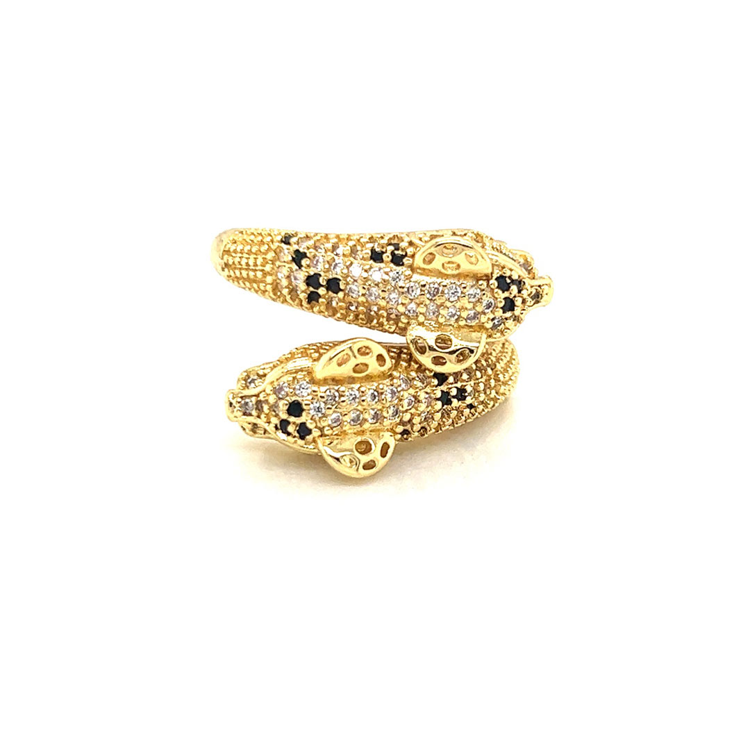 CZ Jaguar Ring - Gold Plated