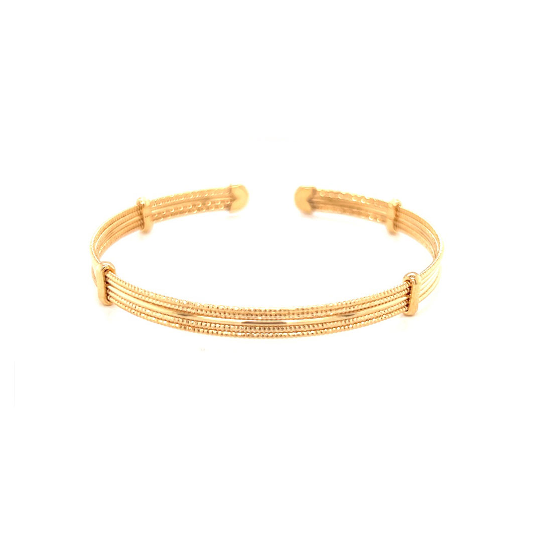 Lined Cuff - Gold Plated
