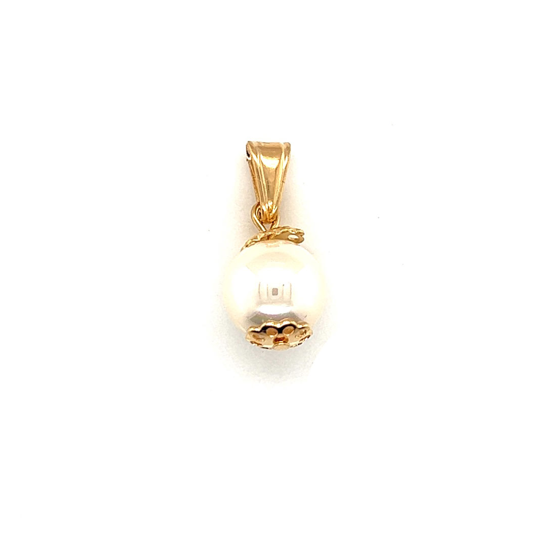 10mm Pearl Pendant - Gold Filled
