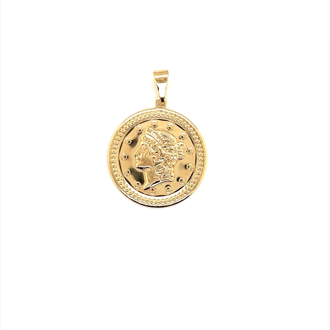 Coin Pendant - Gold Filled