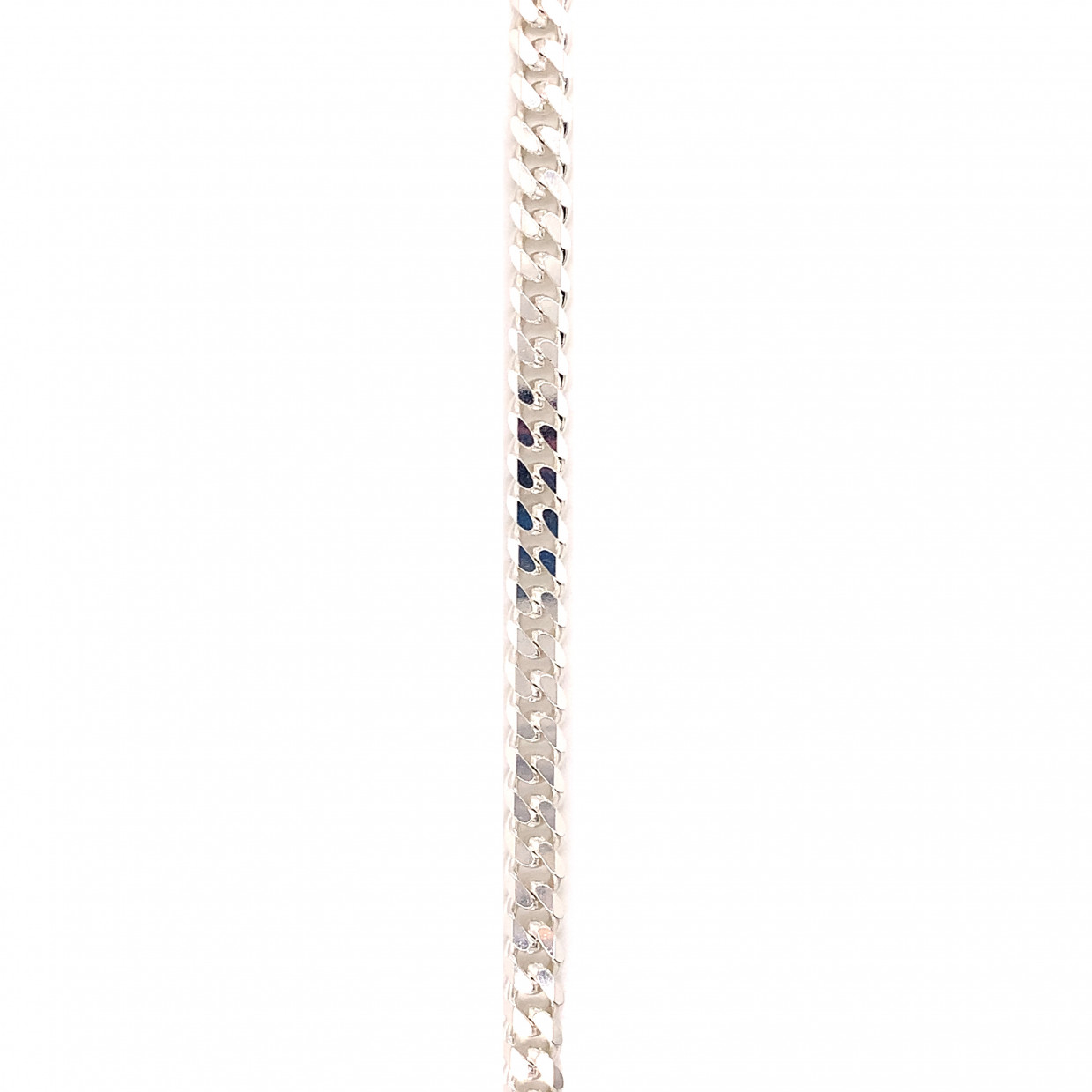 24" 5mm Silver Curb Chain - Sterling Silver
