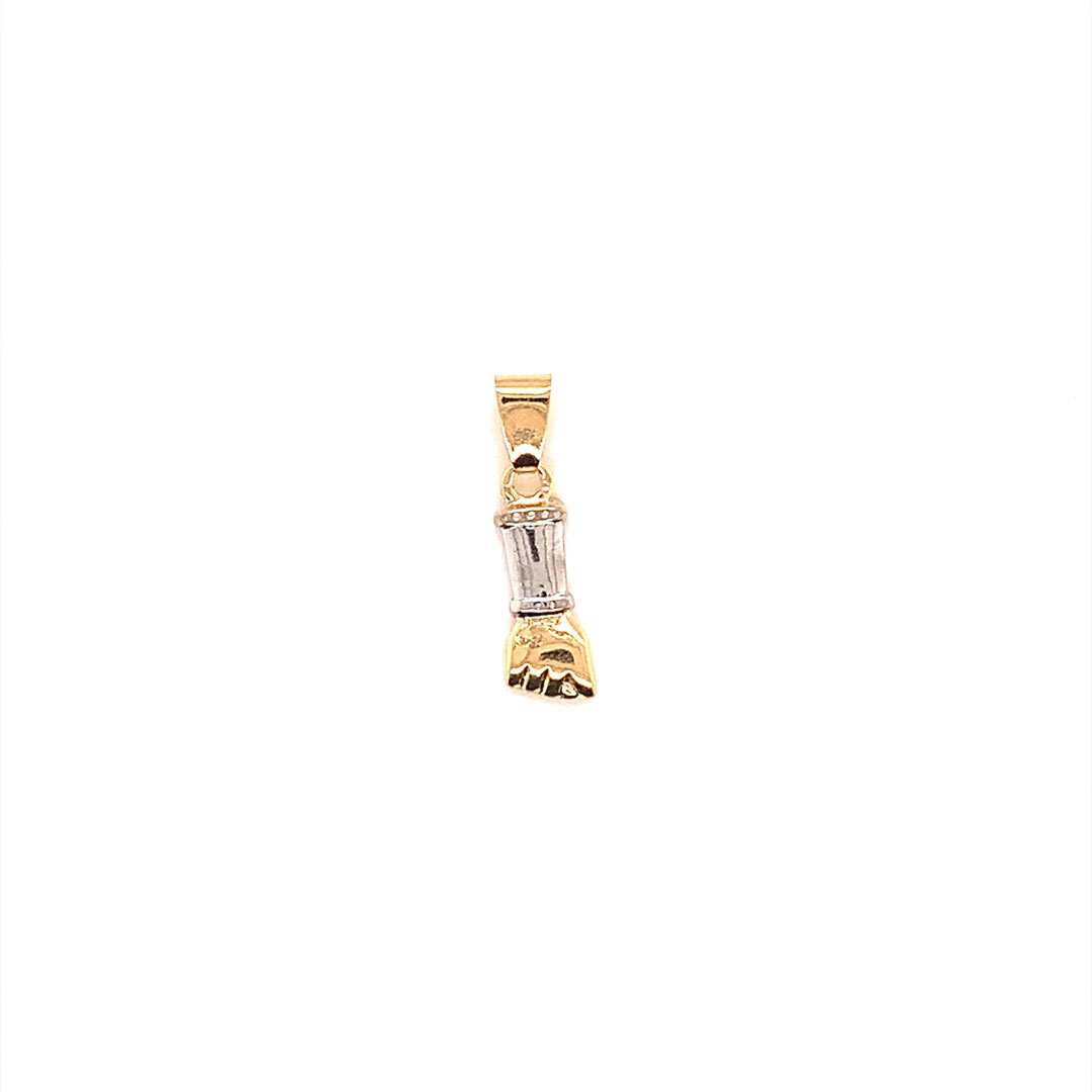 Two Tone Figa Hand Pendant - Gold Filled
