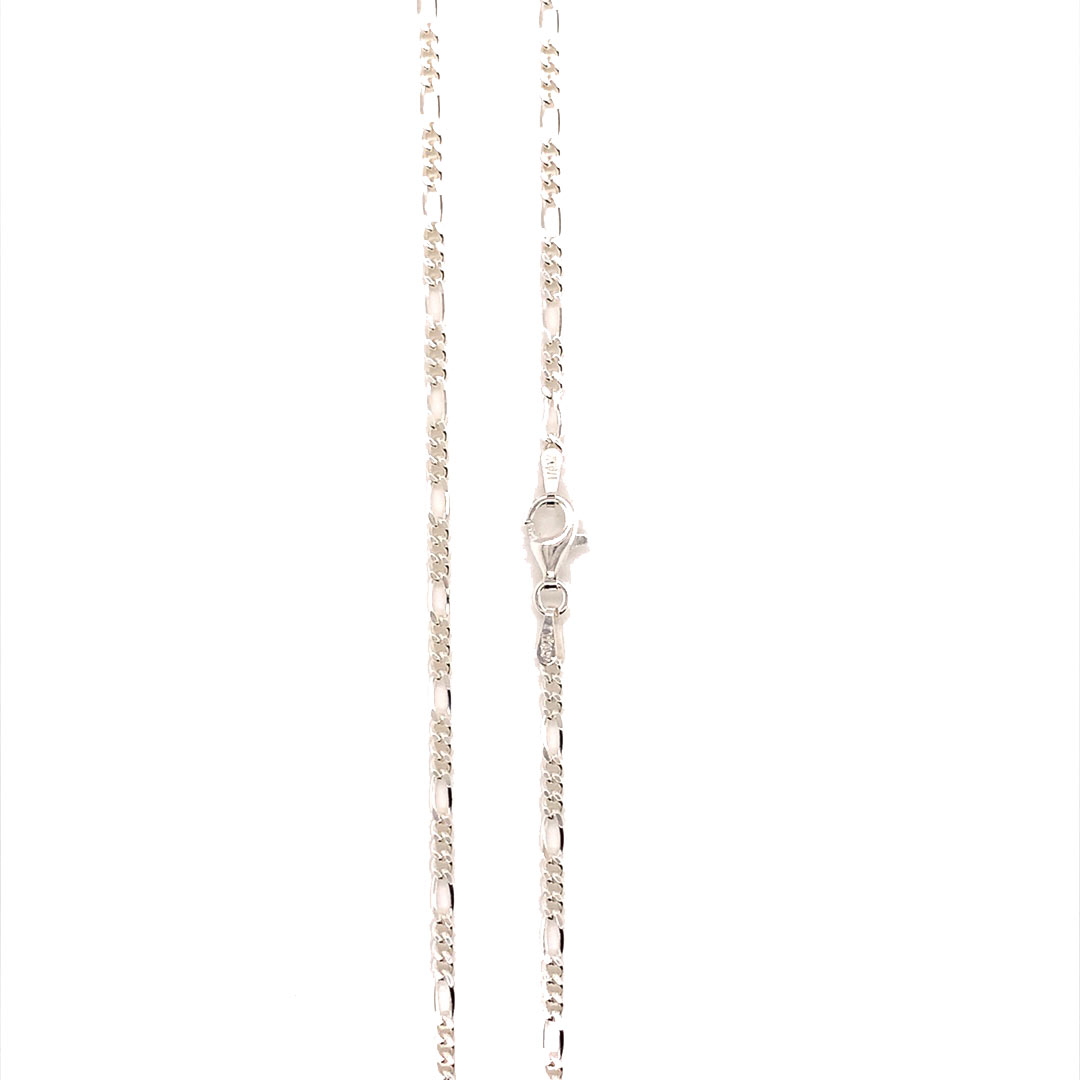 24" 2mm Figaro Chain - Sterling Silver