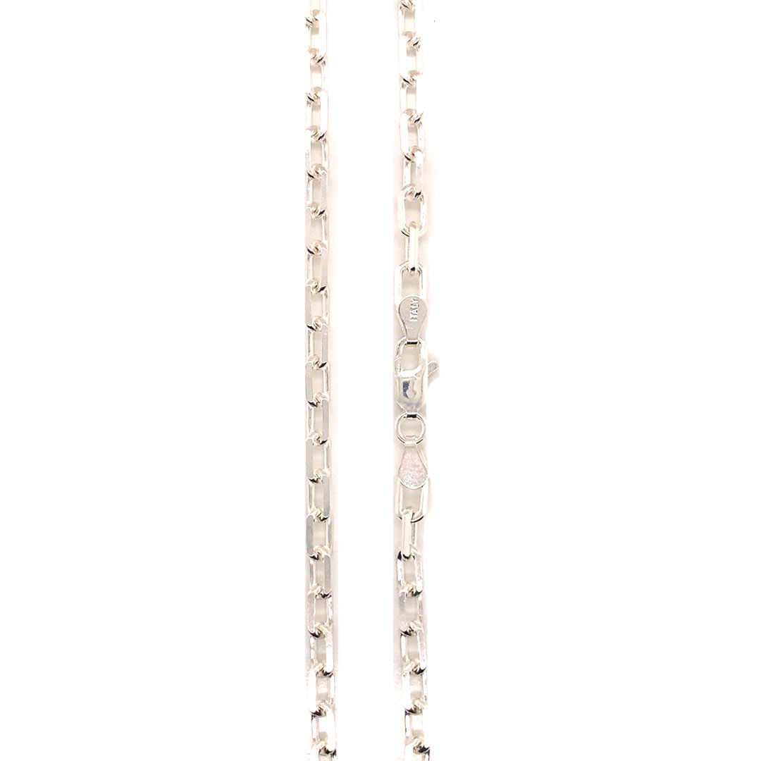 16" 4mm Paperclip Chain - Sterling Silver