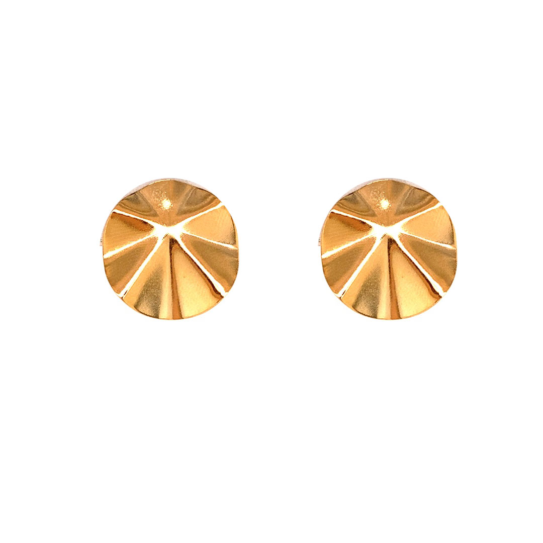 25mm Disc Studs - Gold Filled