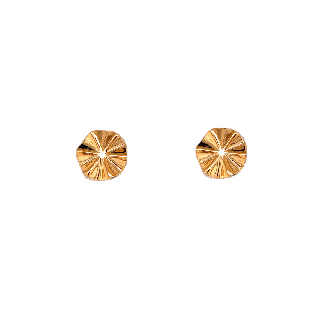 17mm Disc Studs - Gold Filled
