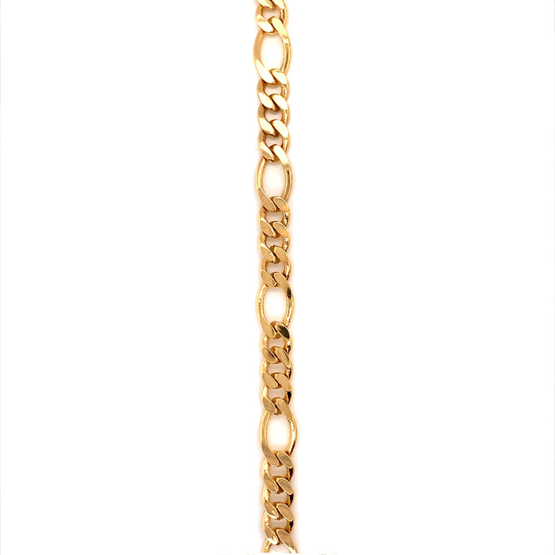 24" 7mm Figaro Chain - Gold Filled