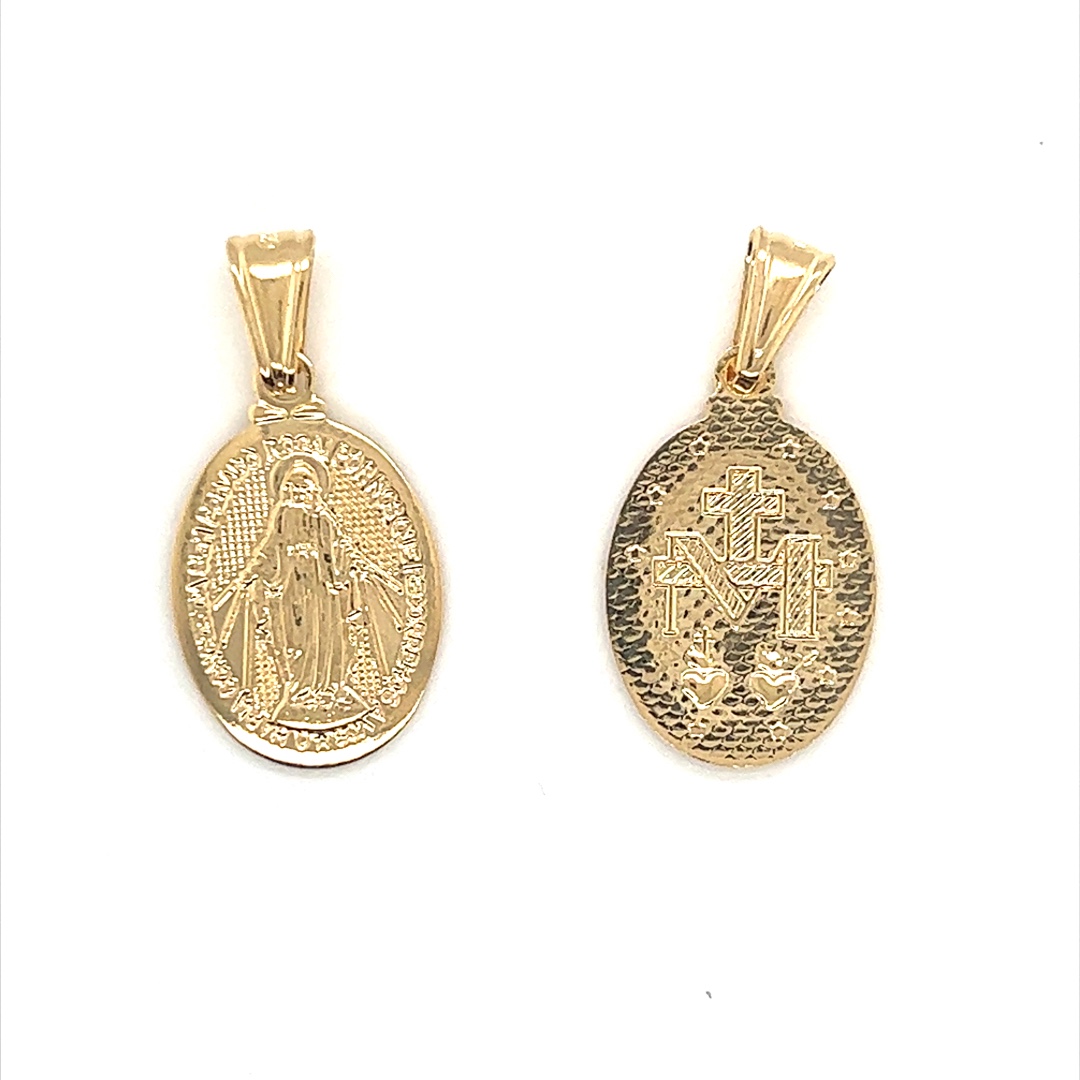 Miraculous Medal Pendant - Gold Filled