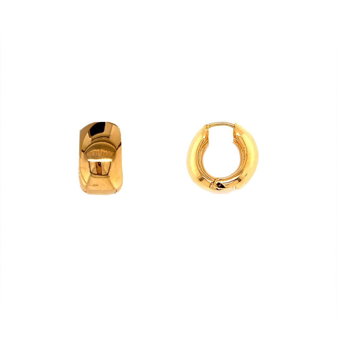 10mm x 17.5mm Hoop Earrings - Gold Filled