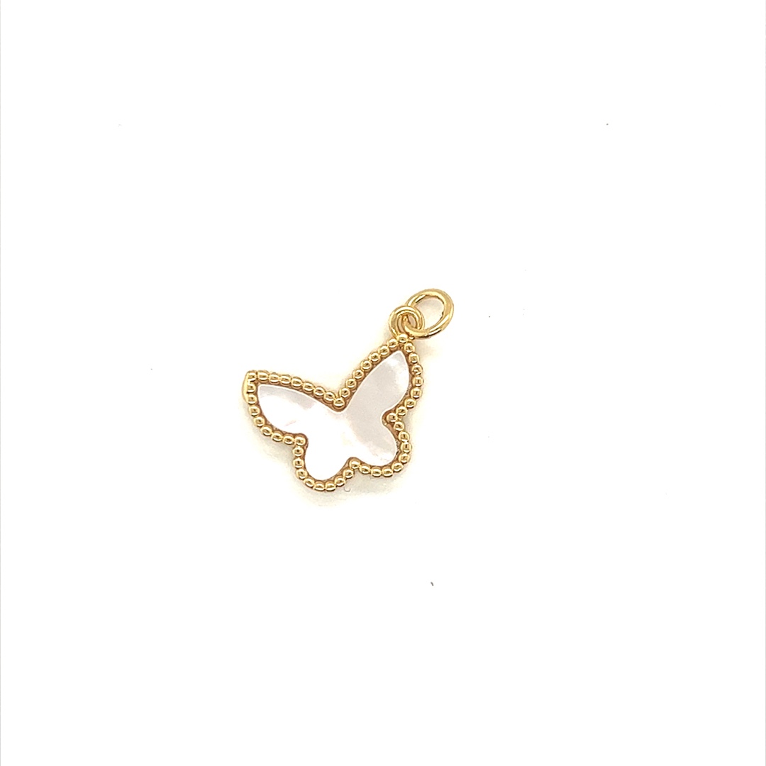 Shell Pearl Butterfly - Gold Plated