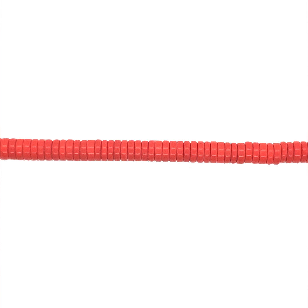 1mm x 4mm Red - Rondelle