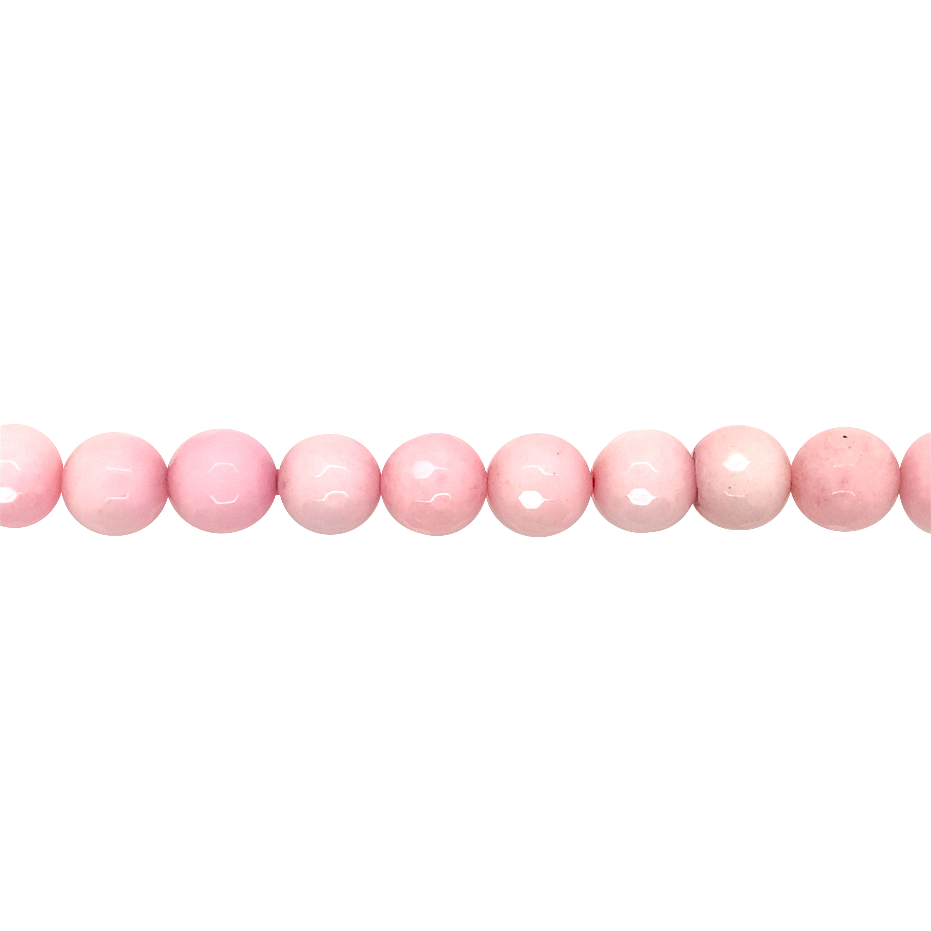 12mm Taffy Pink Dyed Jade - Faceted