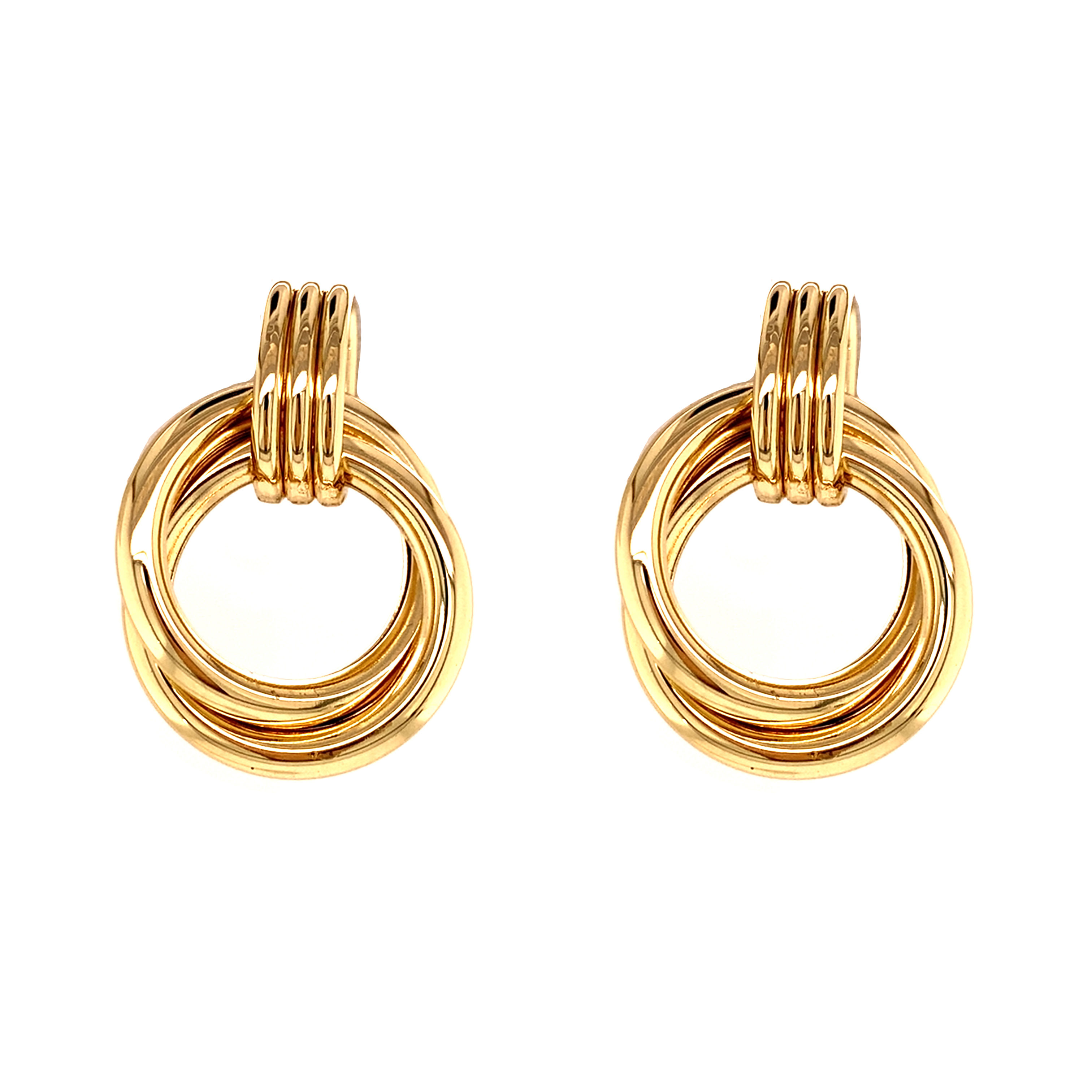 Circular Drop Earrings - Gold Filled