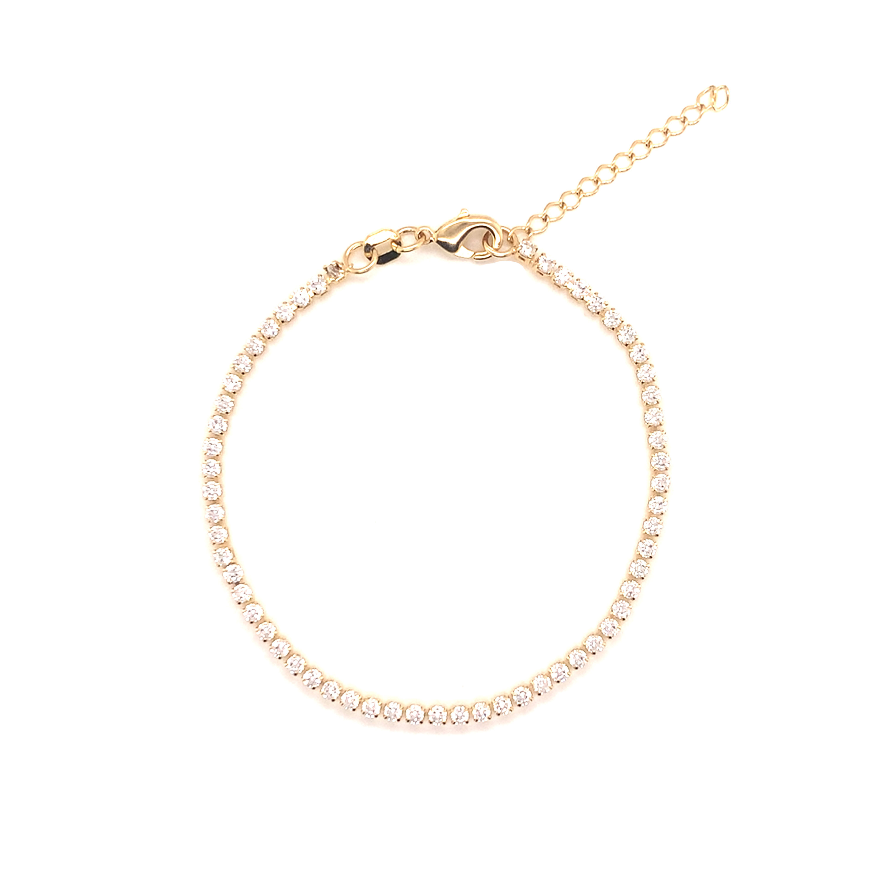 Tennis Bracelet - 6.25" + 1" Extension - Gold Filled