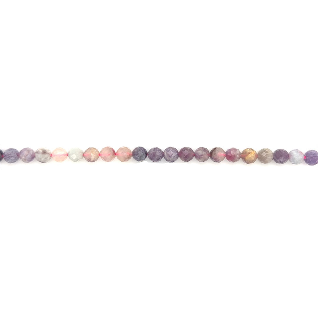 6mm Cherry Blossom Tourmaline - Faceted