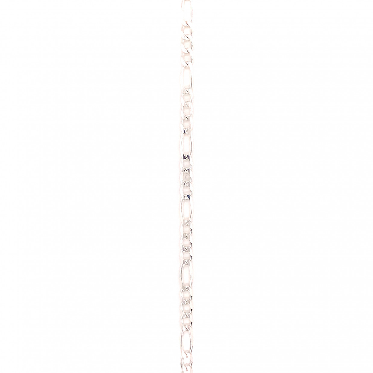 22" 3mm Figaro Chain  - Sterling Silver