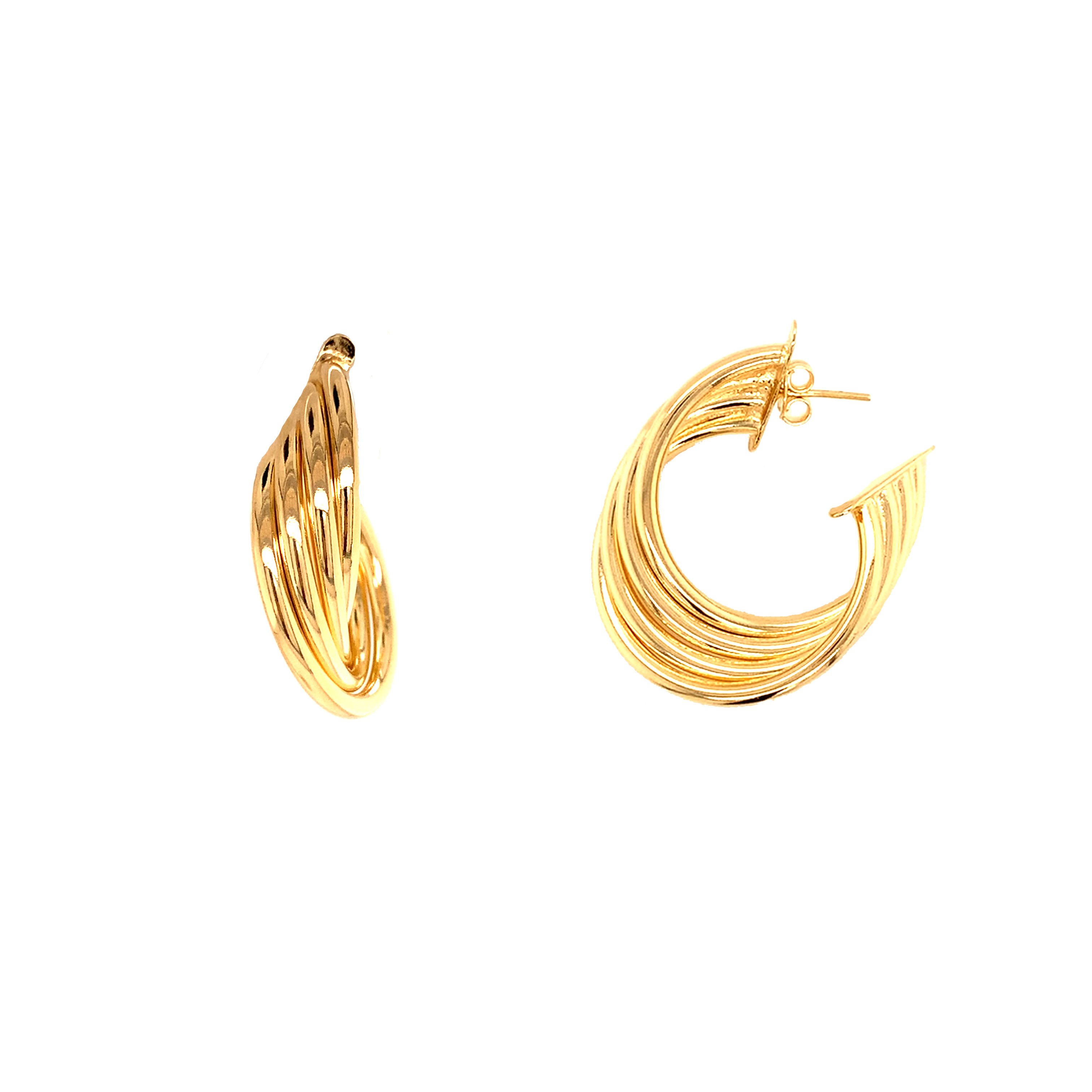 14mm x 35mm 4 Looped Hoop - Gold Filled