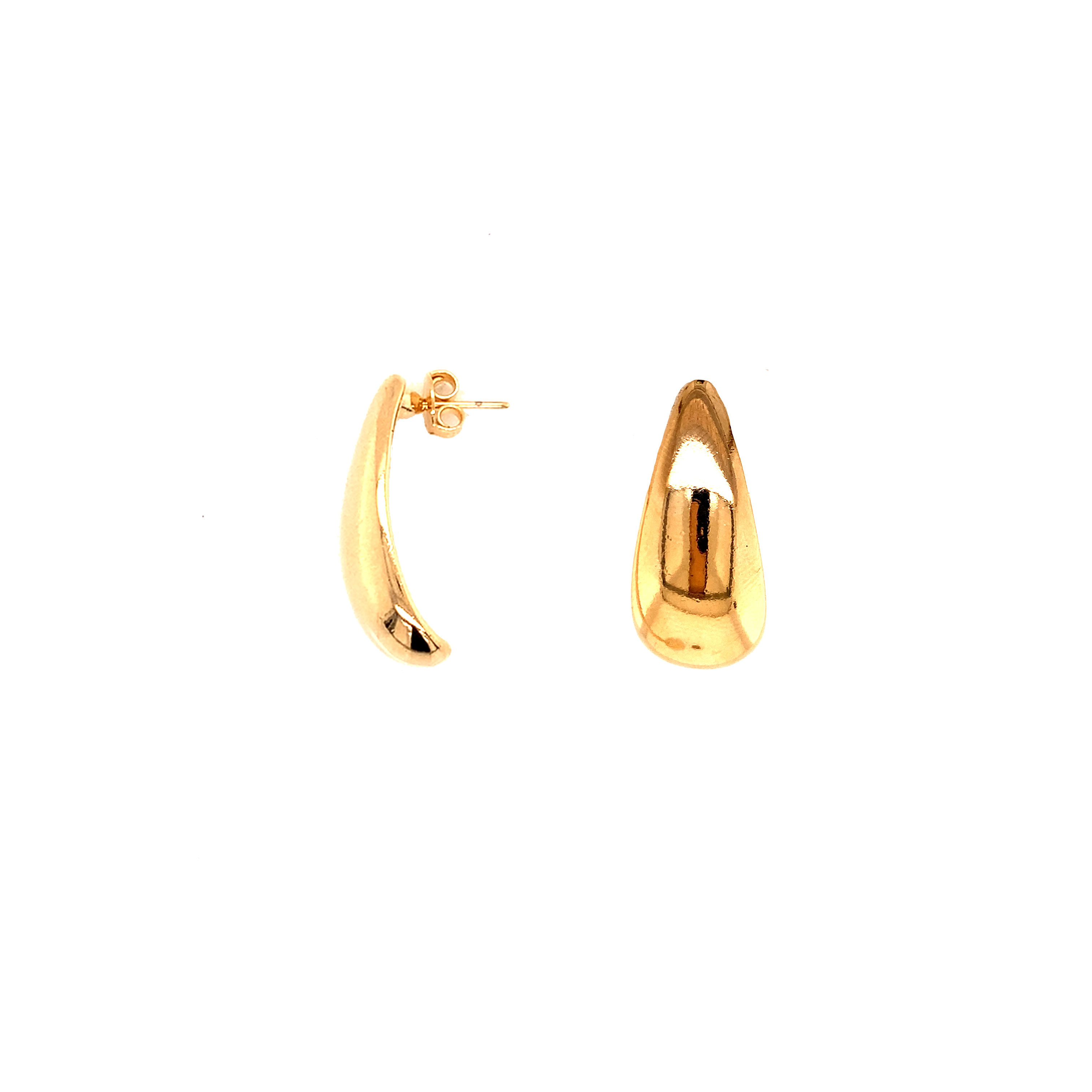 12mm x 26mm Teardrop Stud - Gold Filled