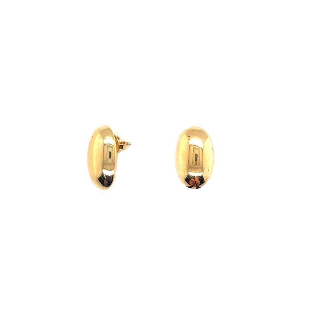 11mm x 18mm Oval Stud - Gold Filled