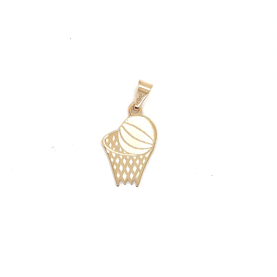 Basketball Pendant - Gold Filled