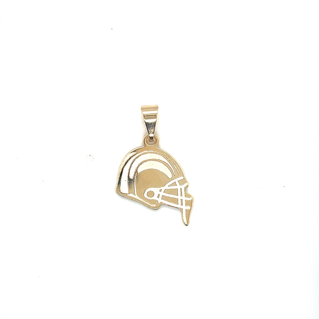 Helmet Pendant - Gold Filled