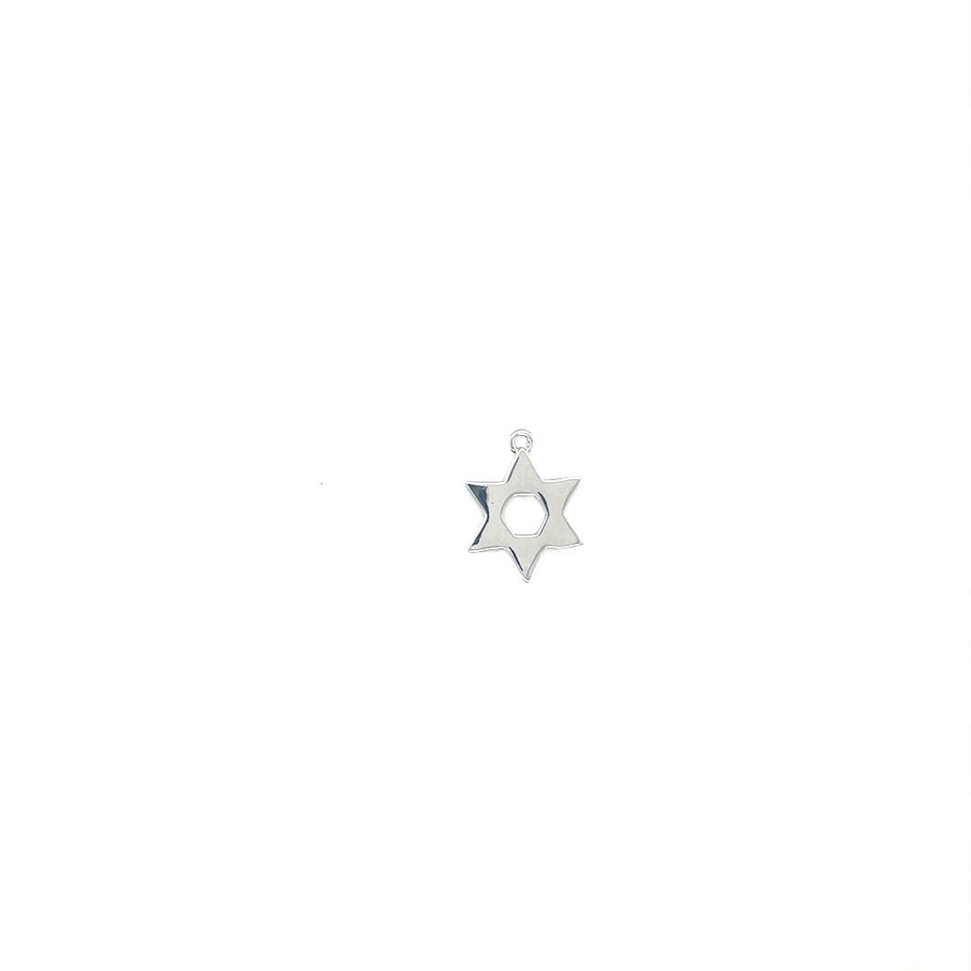 Star Of David Charm - Silver