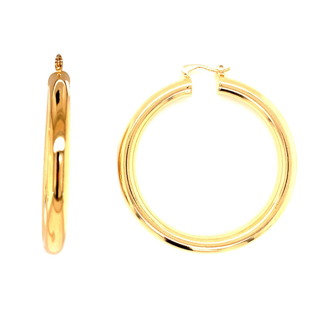 5mm x 60mm Hoops - Gold Filled