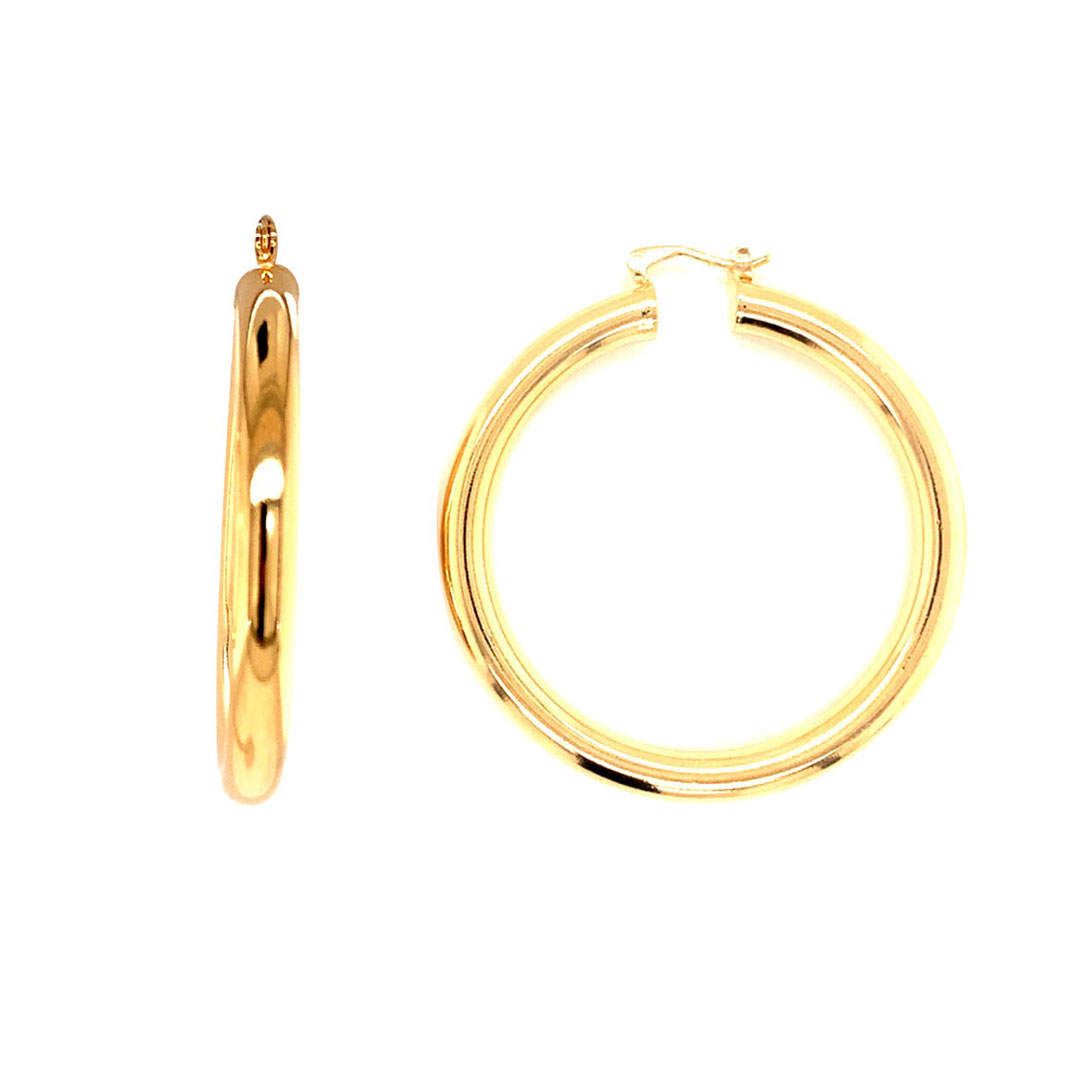 5mm x 45mm Hoops - Gold Filled