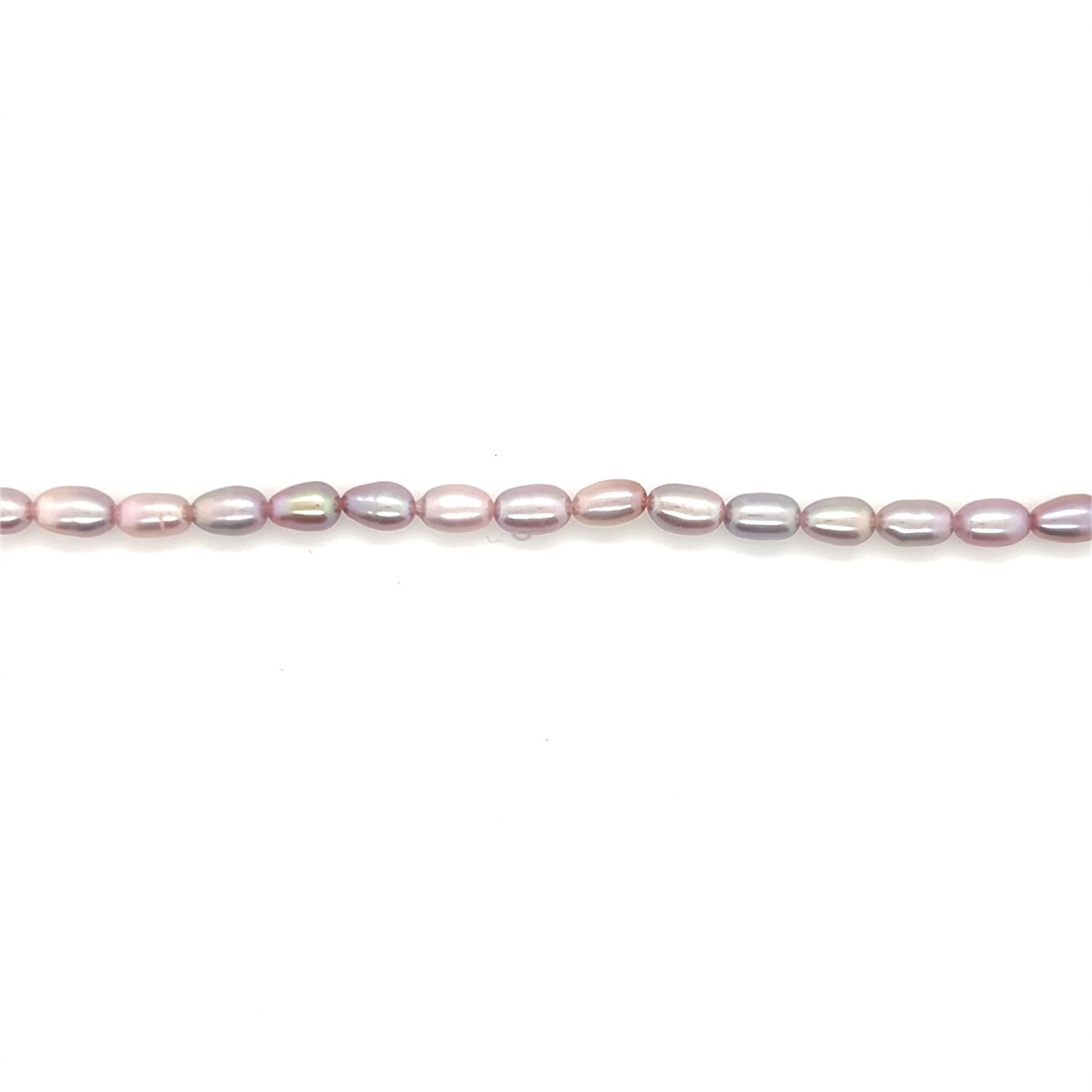 5x6mm Mauve Rice Pearls