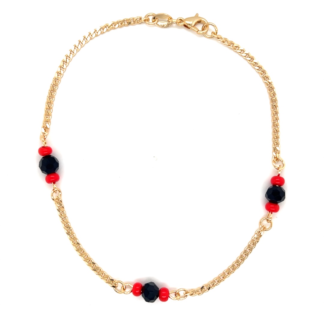 Azabache Anklet  - Gold Filled