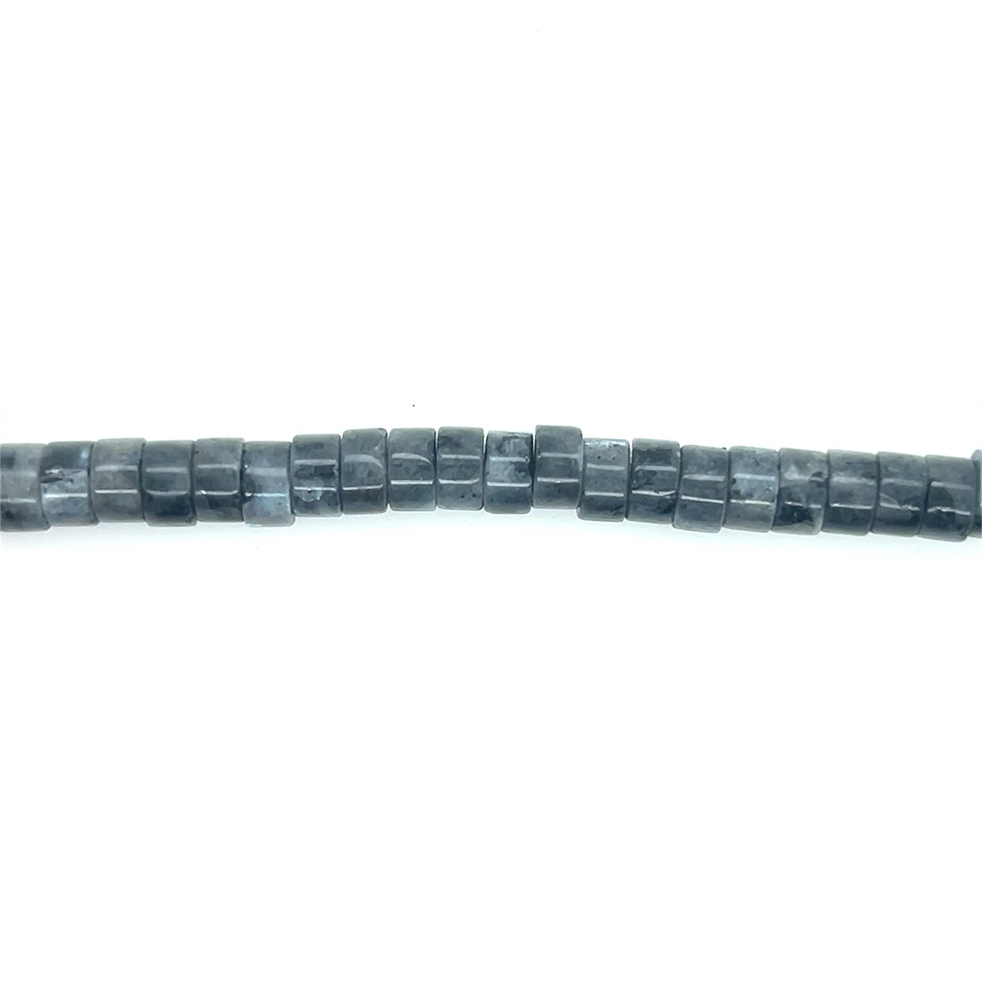 3x6mm Black Labradorite - Rondelle