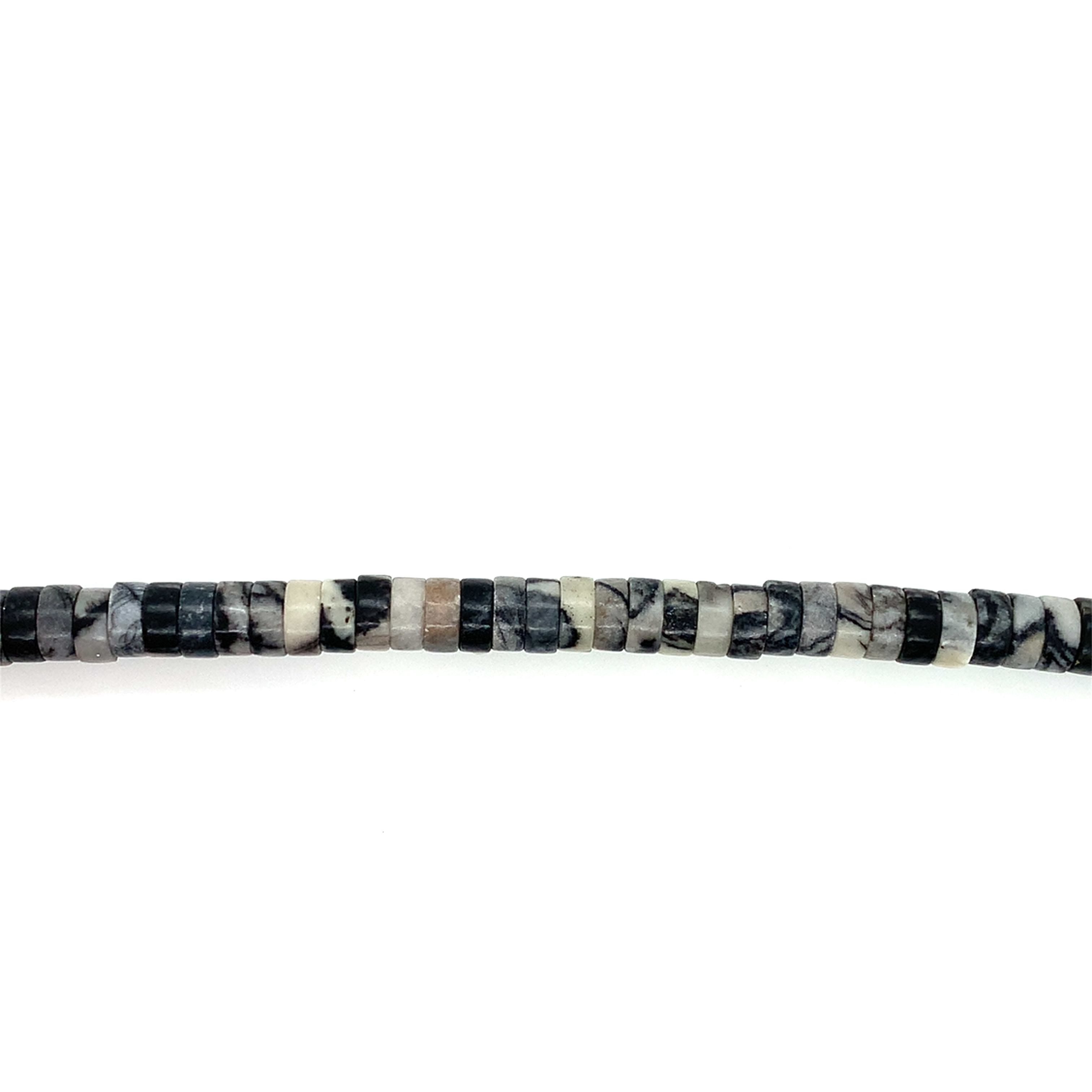 3x6mm Black Veined Jasper Tubes