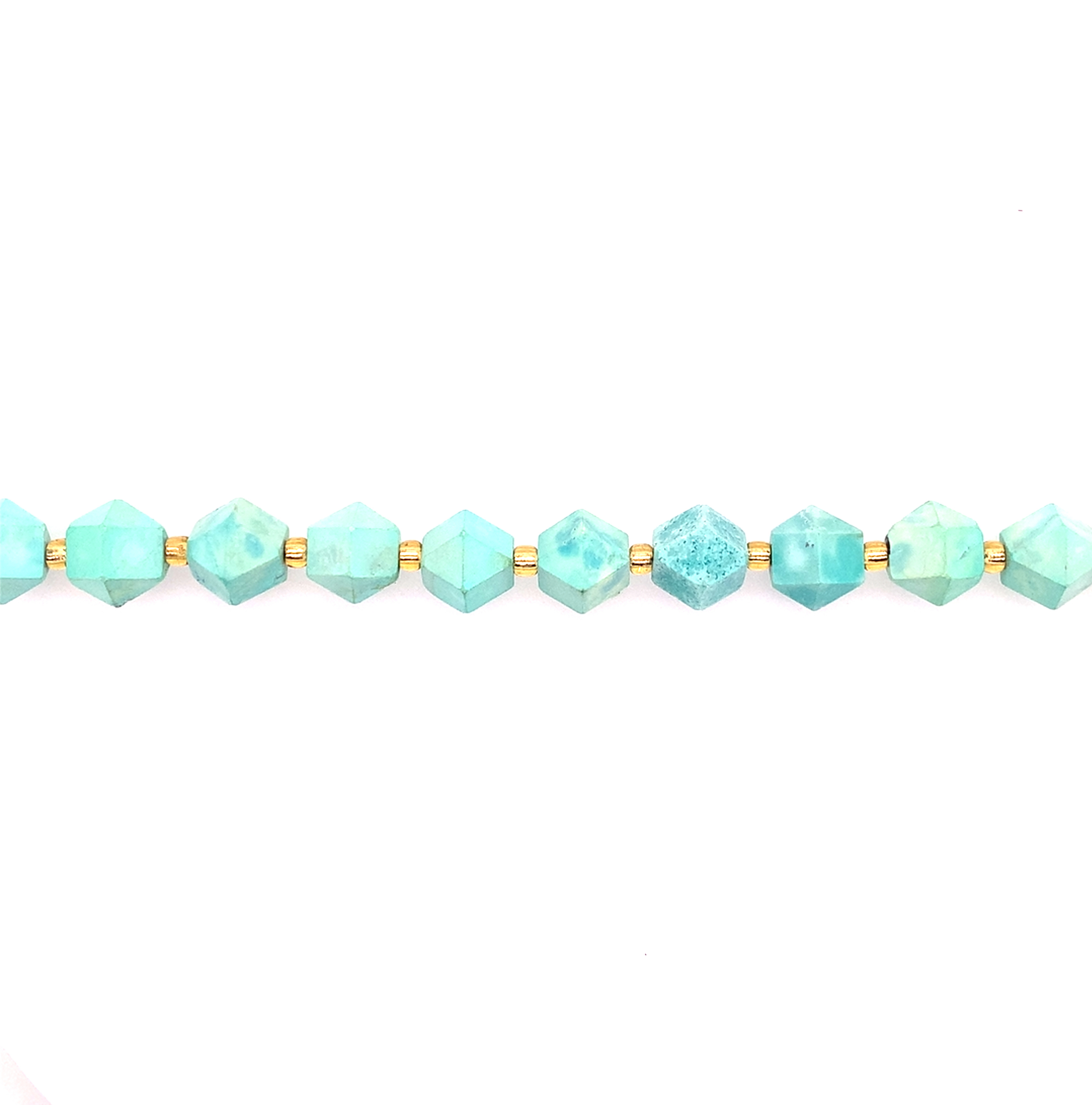 10mm Green Turquoise Bioyramid Beads