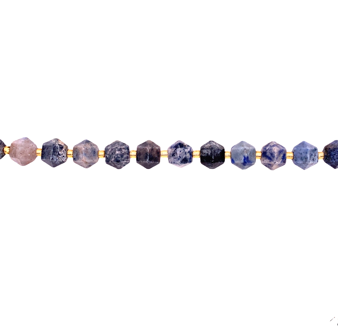 10mm Blue Jasper Bioyramid Beads
