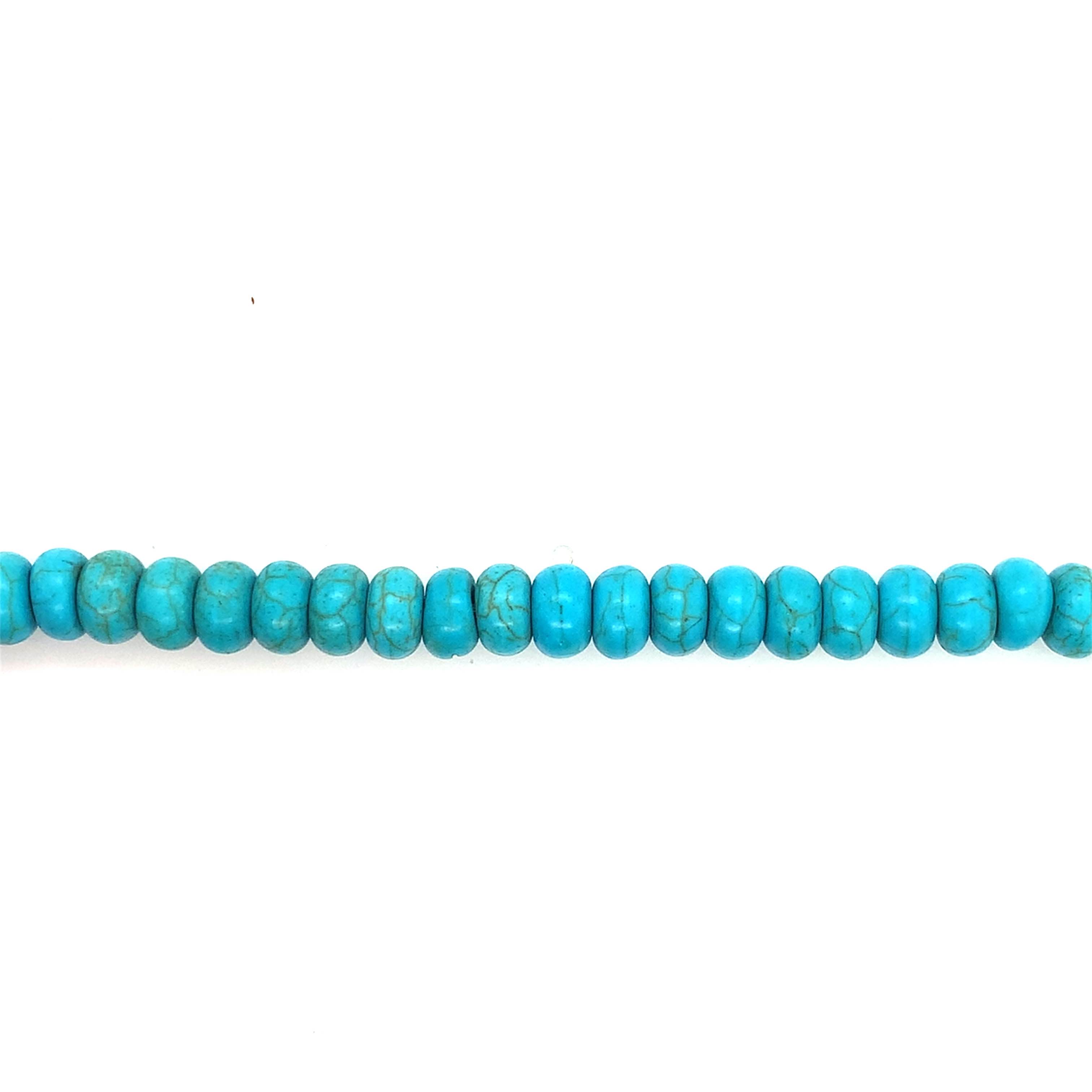 5x8mm Turquoise Magnesite - Rondelle