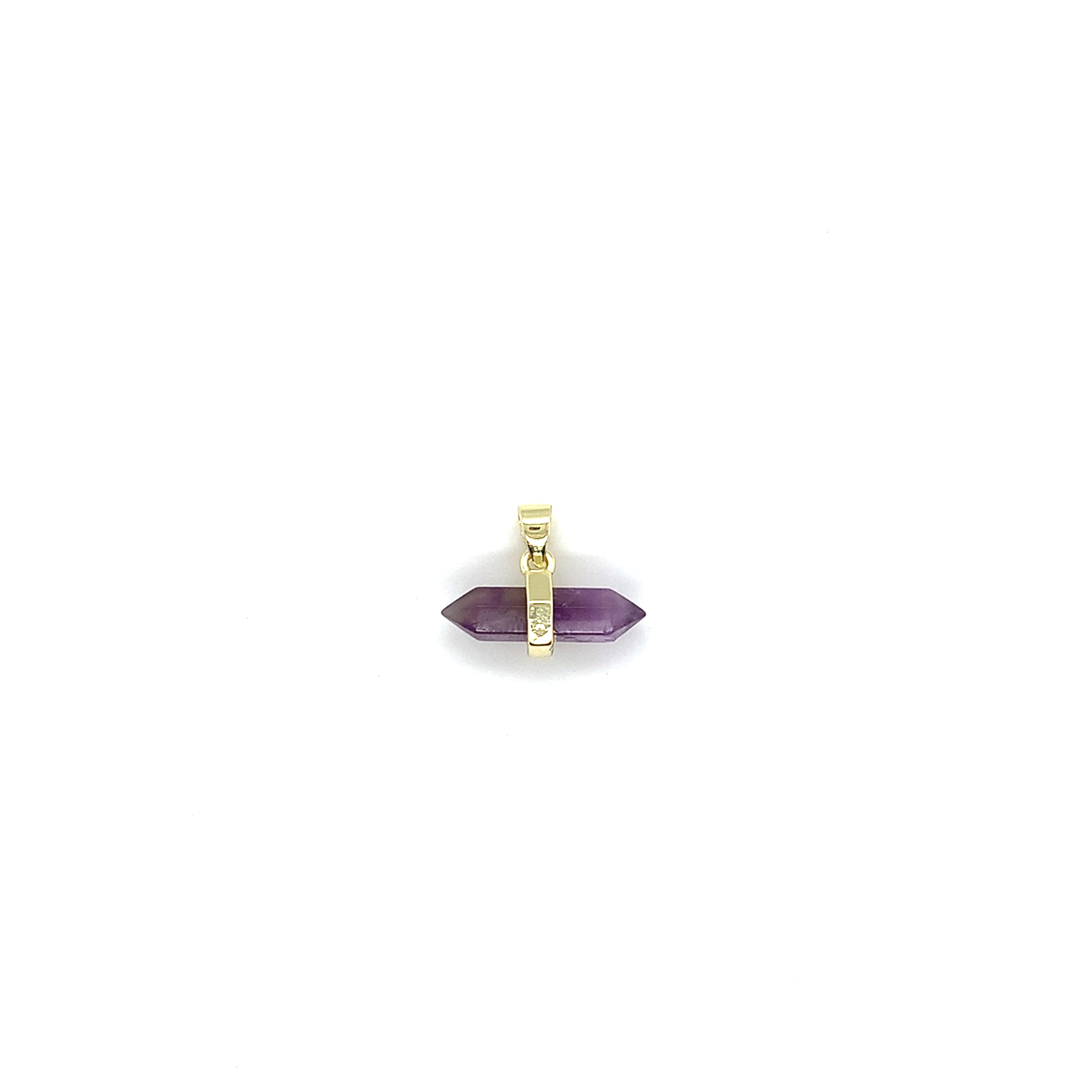 Amethyst Gemstone Point Pendant