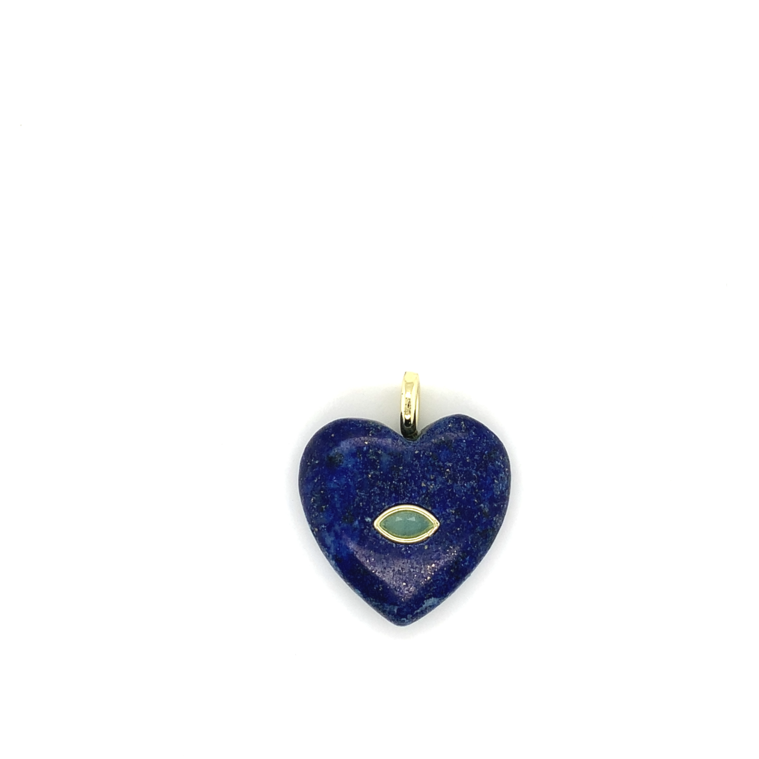 Lapis Lazuli Gemstone Heart Pendant