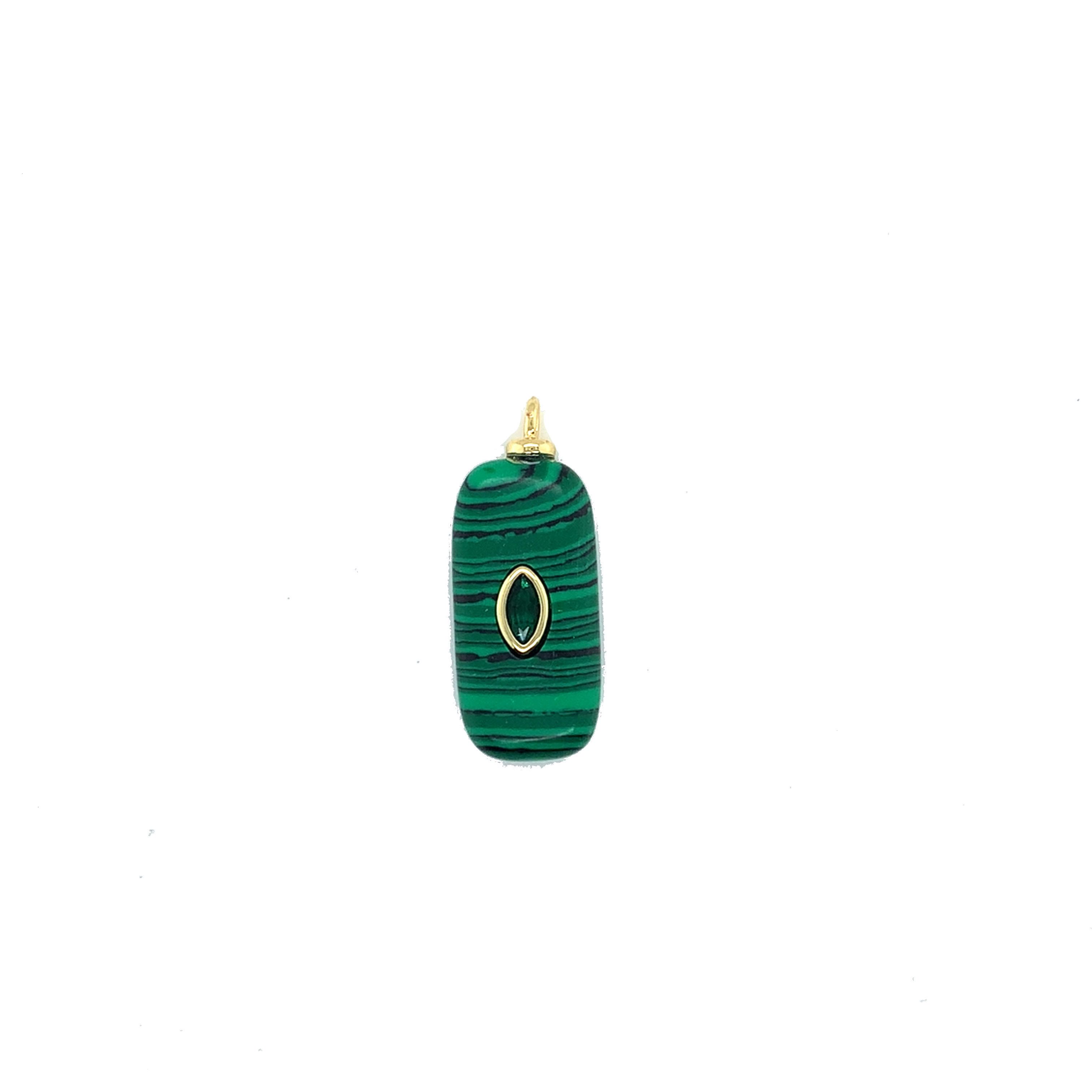 Malachite Gemstone Pendant