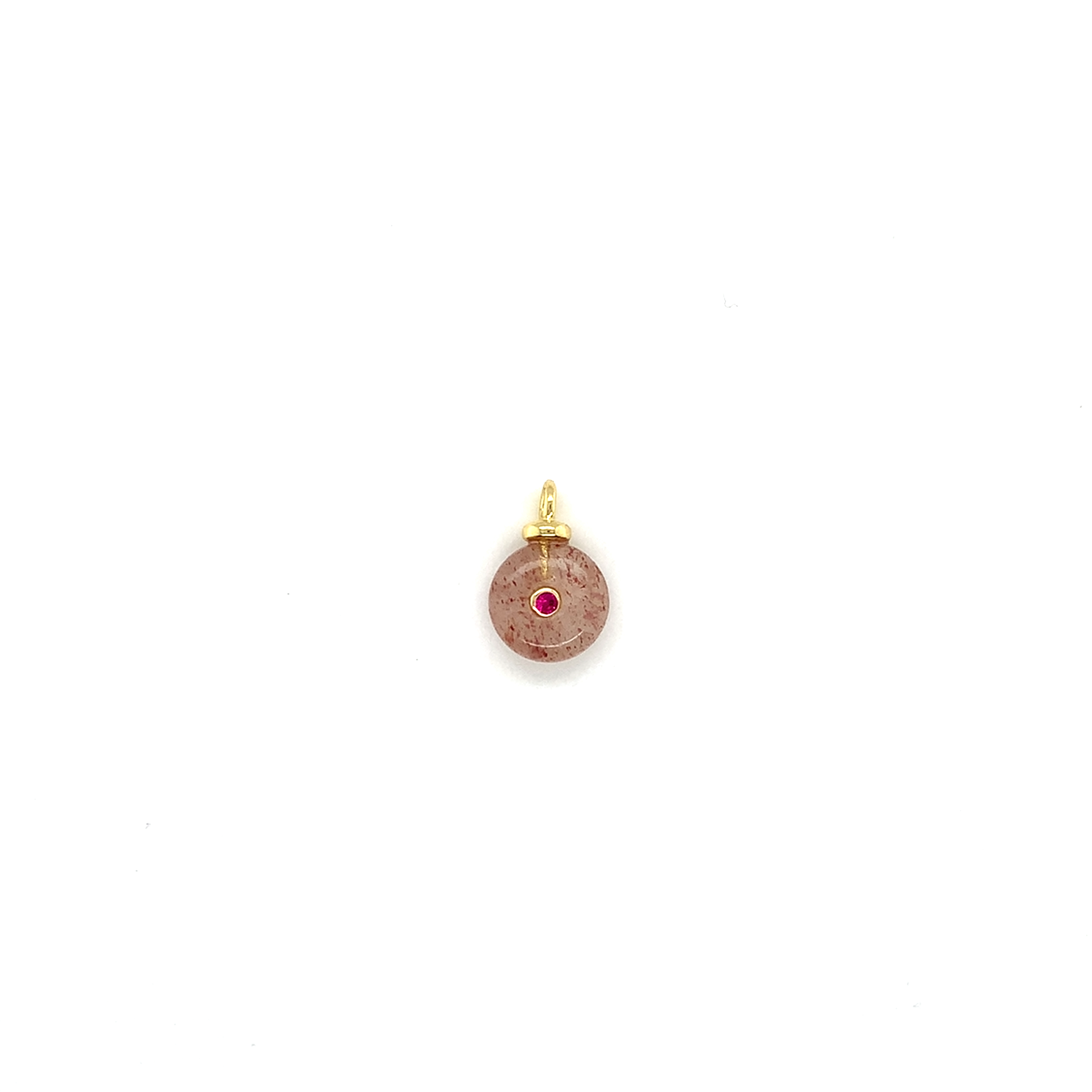 Ruby Quartz Gemstone Pendant