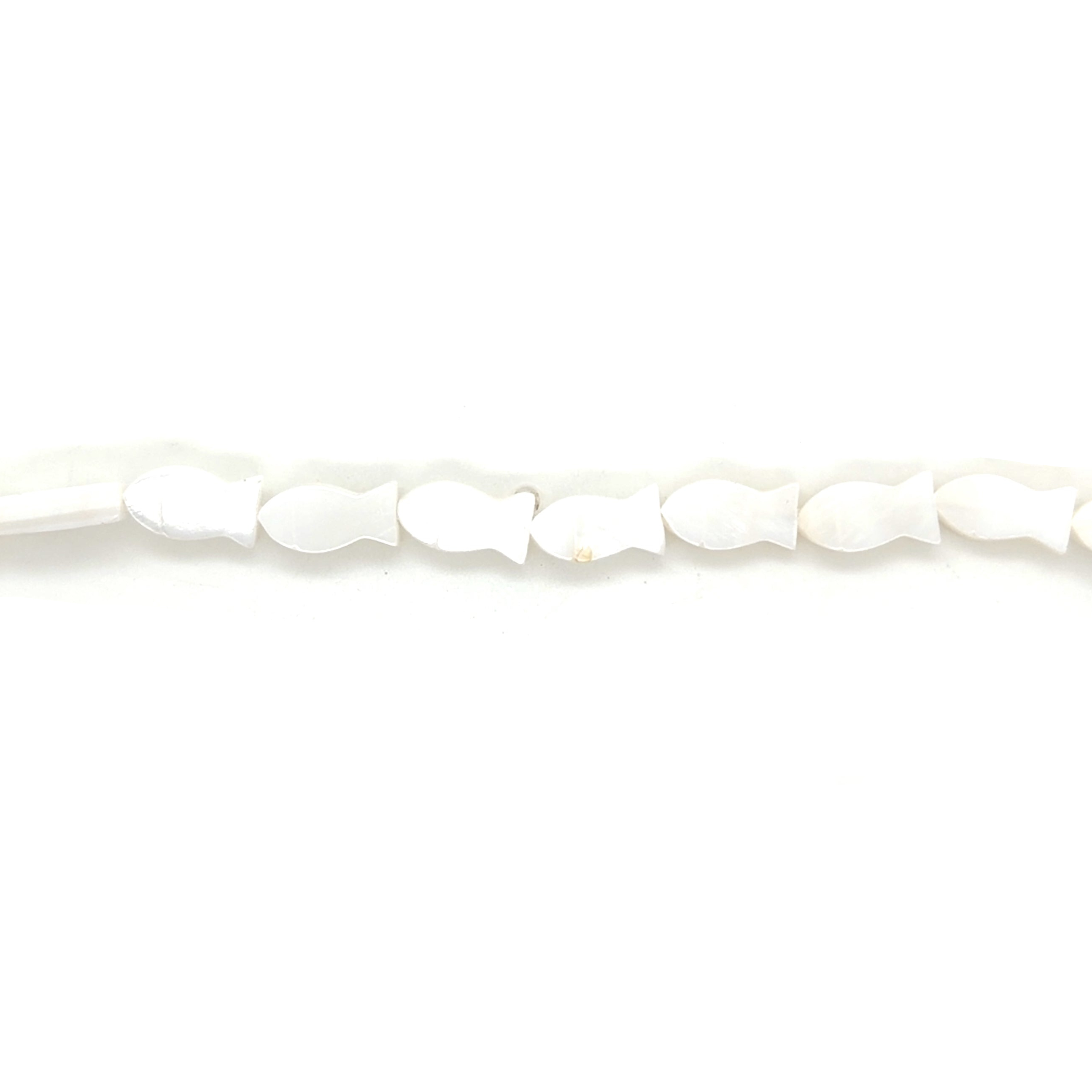 5mm x 10mm Shell Pearl Fish Beads