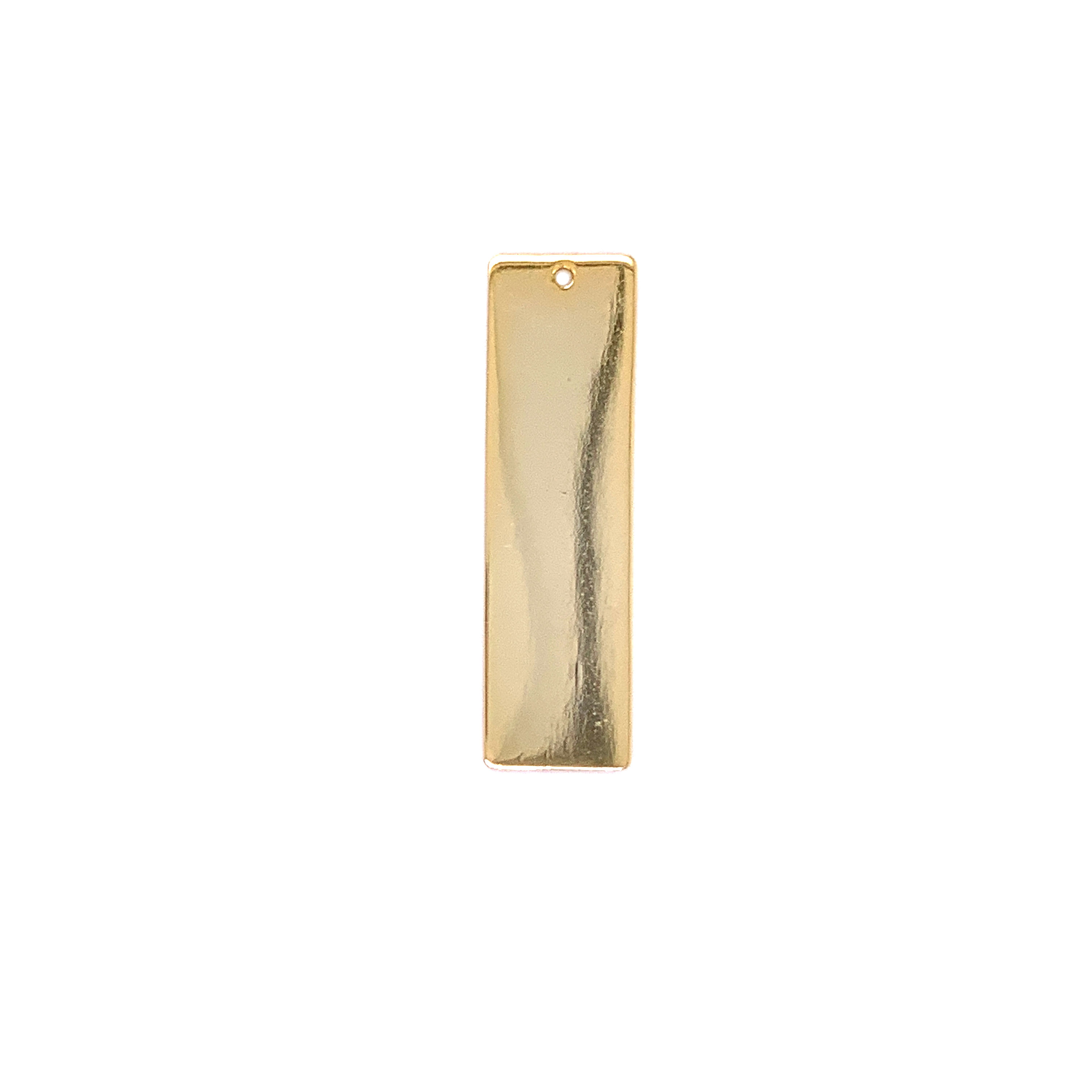 Single Hole Vertical Stamp - Gold Plated