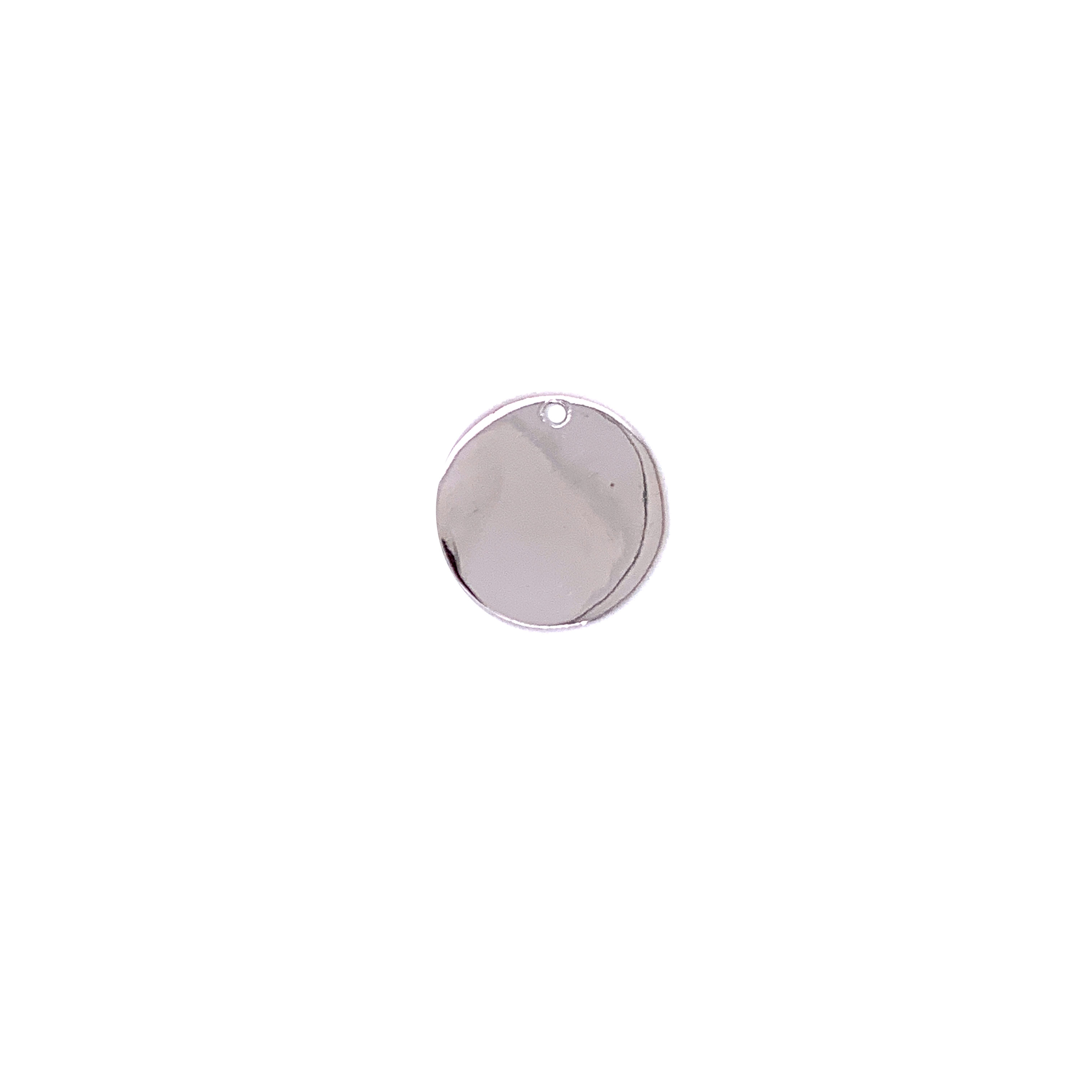 Engravable Round Stamp - Sterling Silver