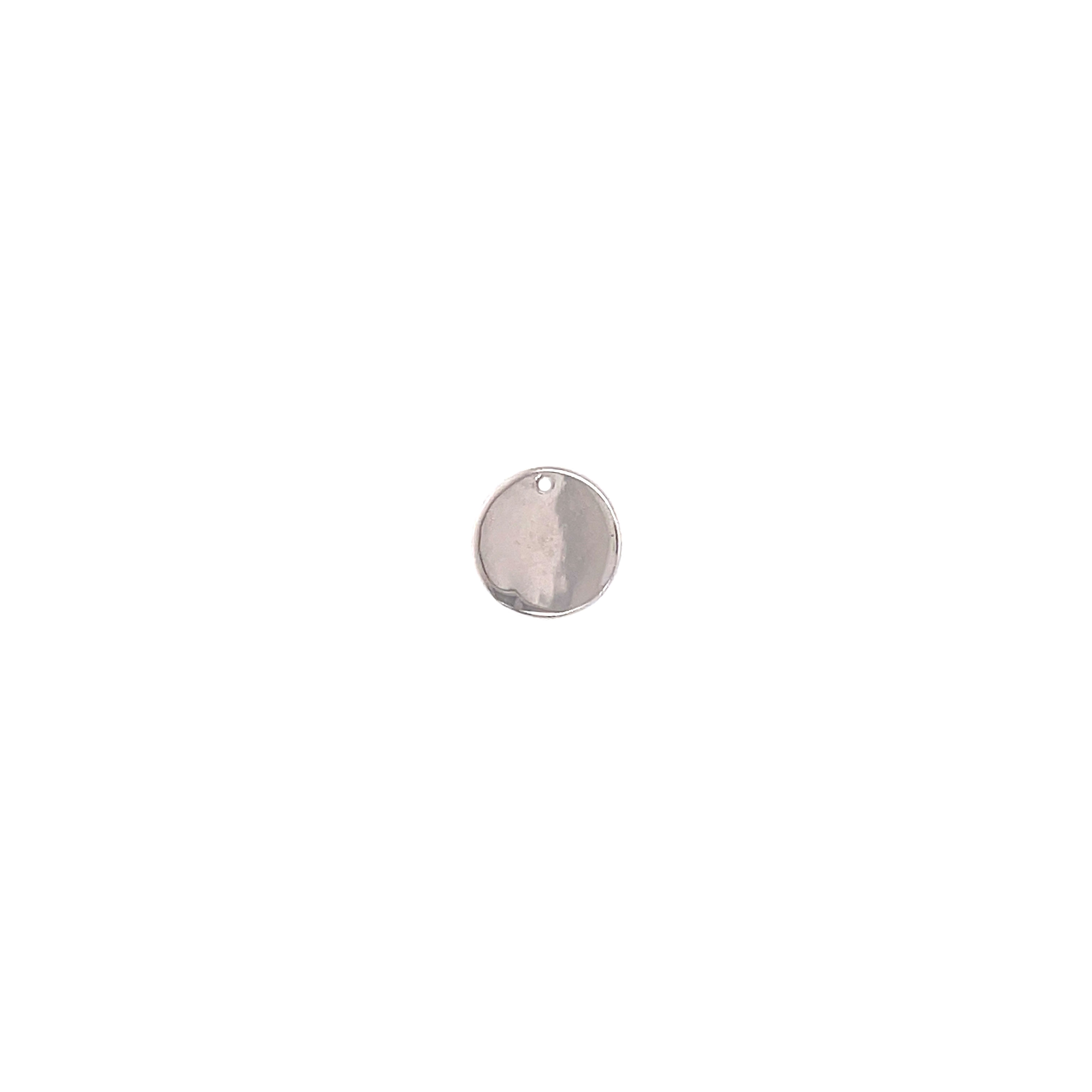 10mm Engravable Round Stamp - Sterling Silver