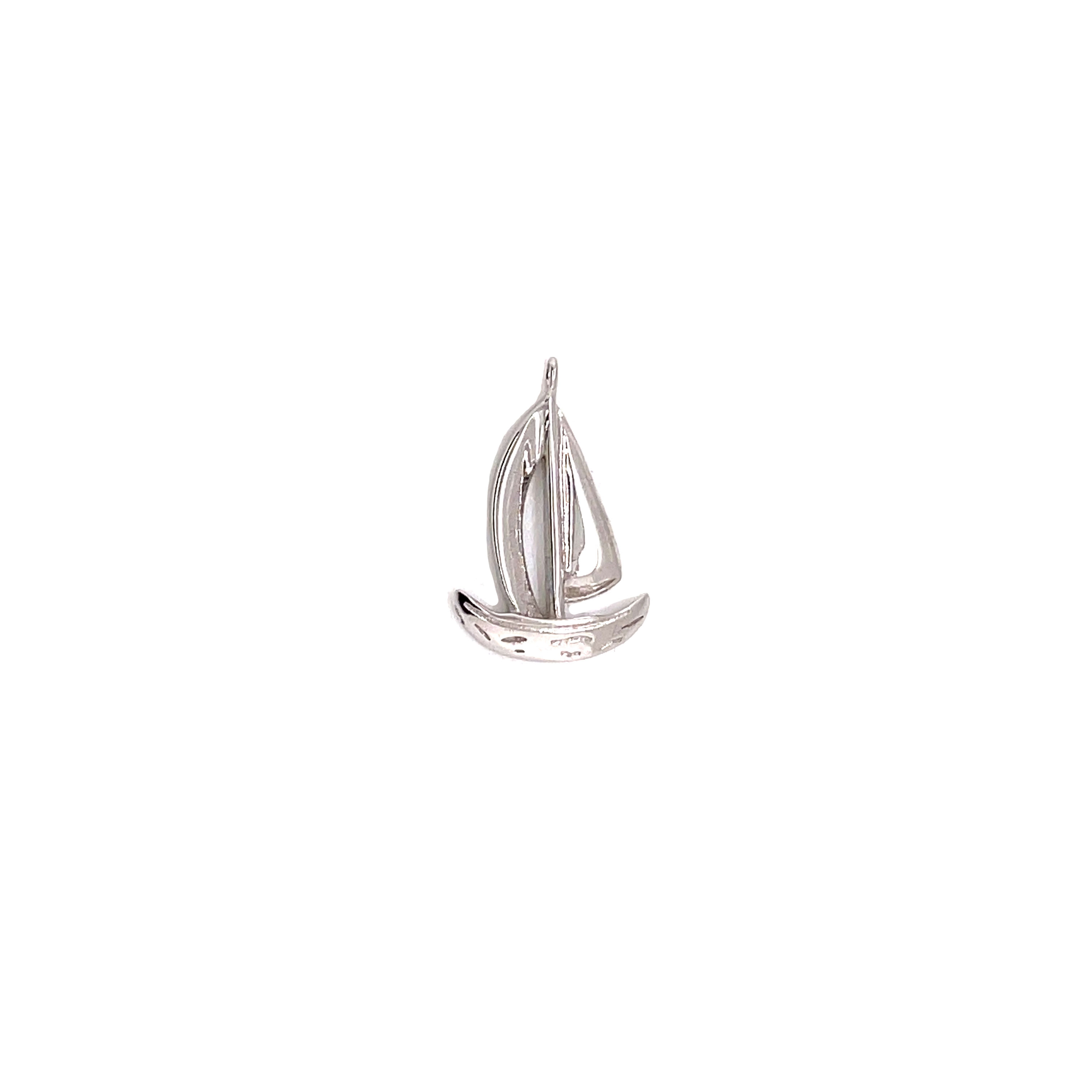 Sailboat Charm - Silver