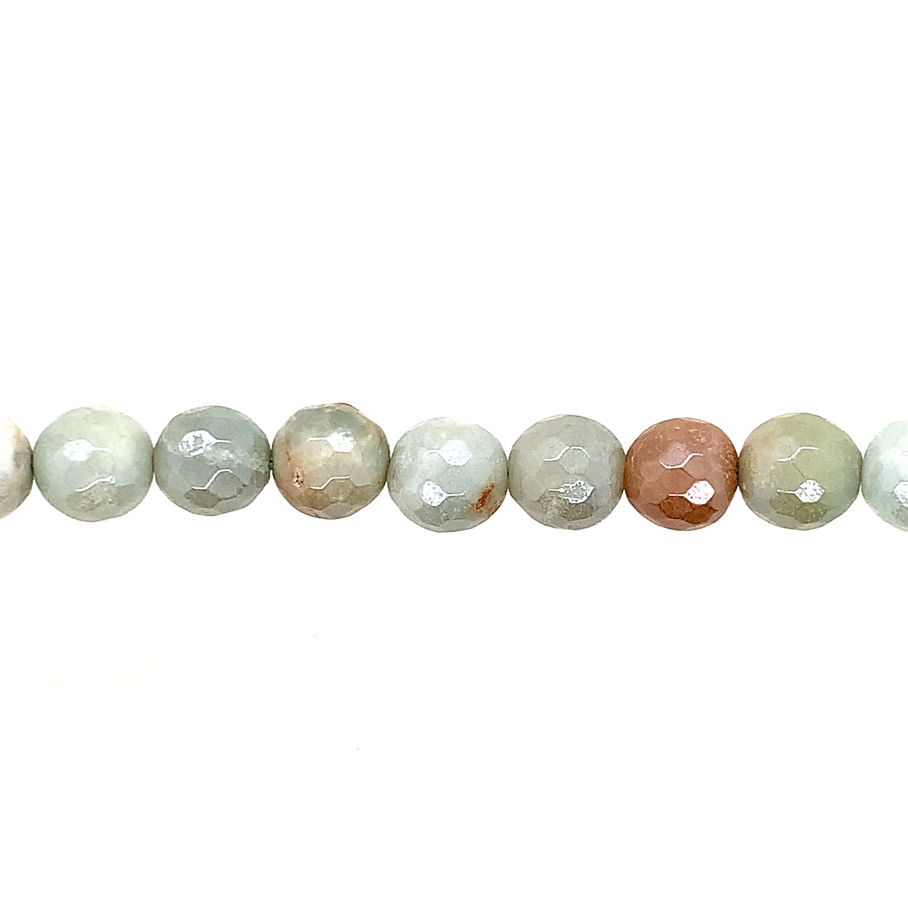 8mm Plated Amazonite - Faceted