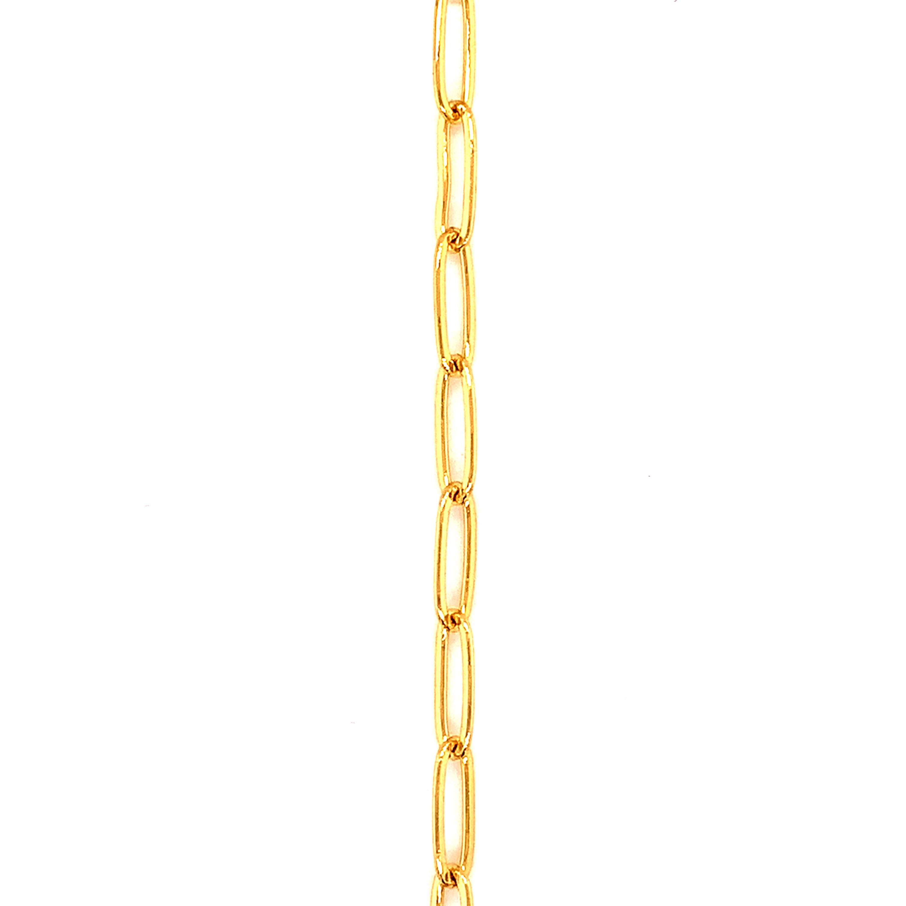 Rectangle Link Chain - Gold Plated - Price per foot