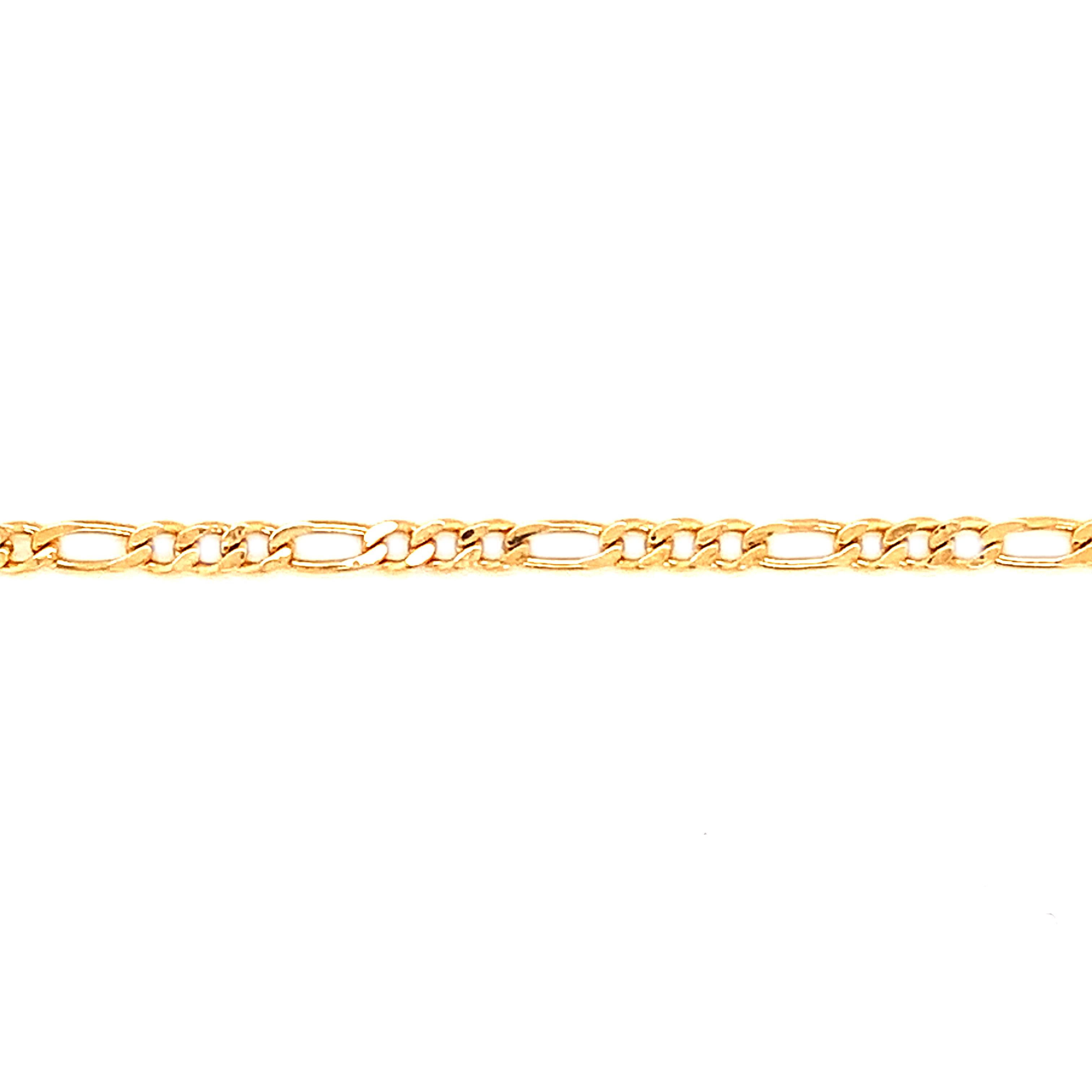 2.5mm Figaro Anklet - Gold Filled