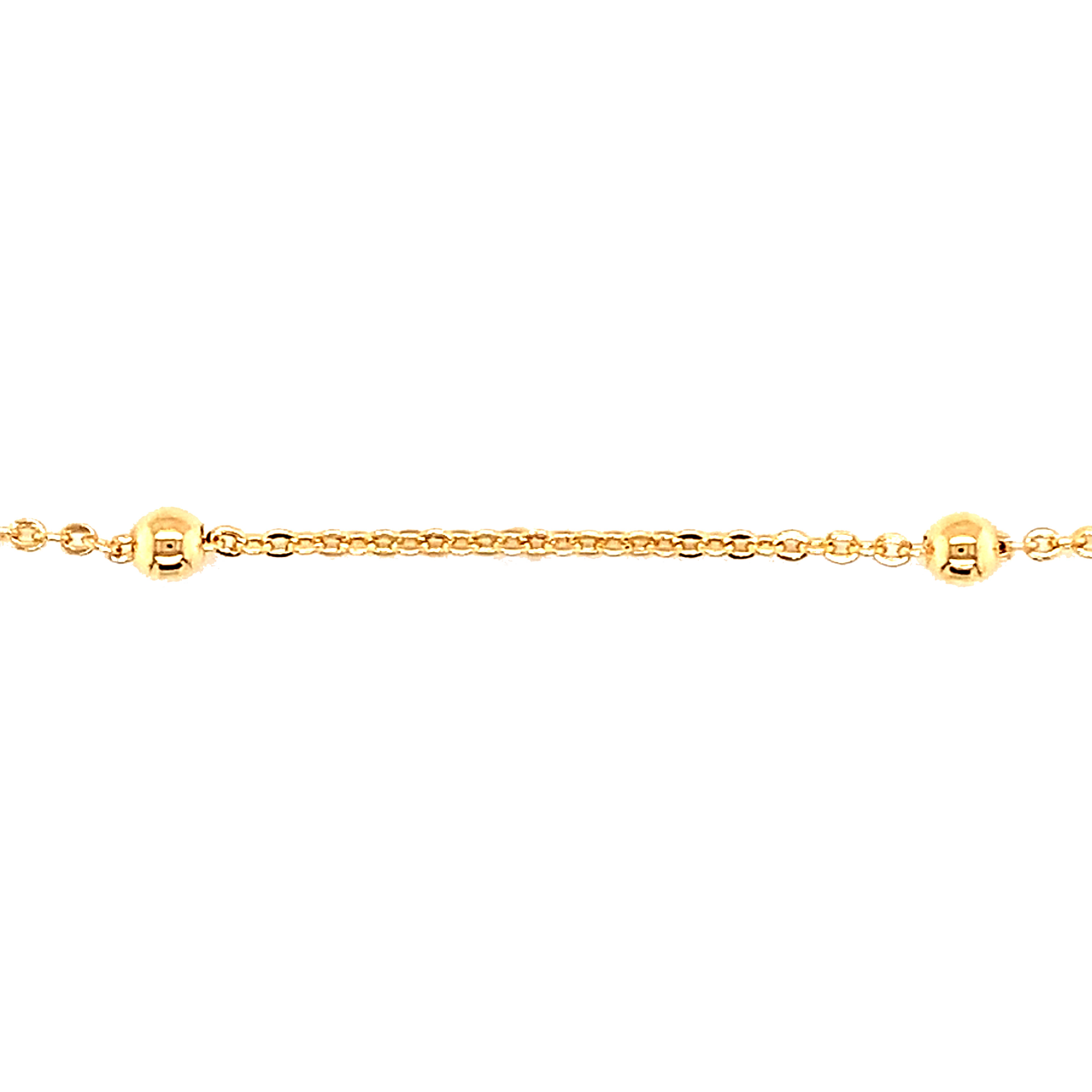 Ball Chain Anklet - Gold Filled