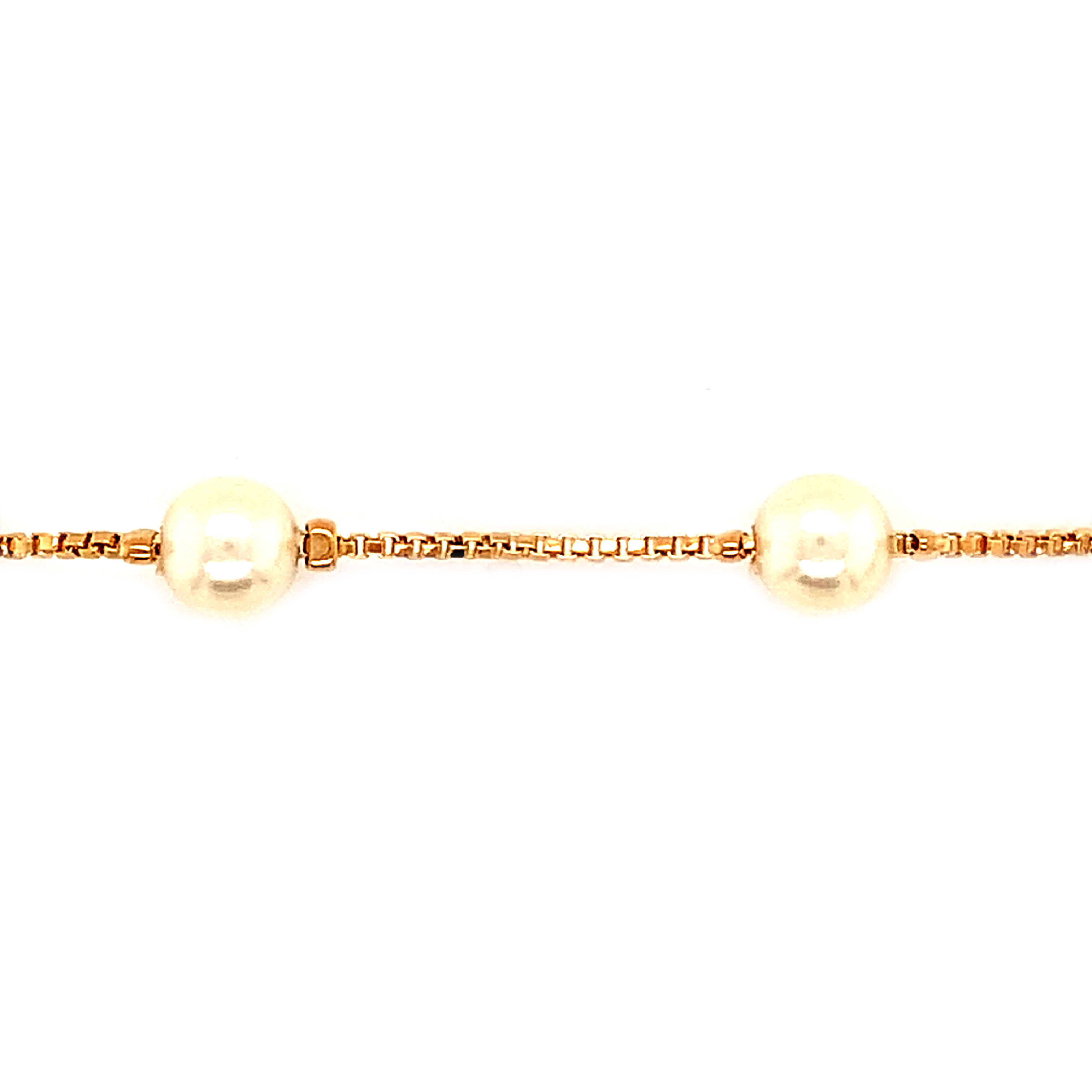 Adjustable Pearl Anklet - Gold Filled