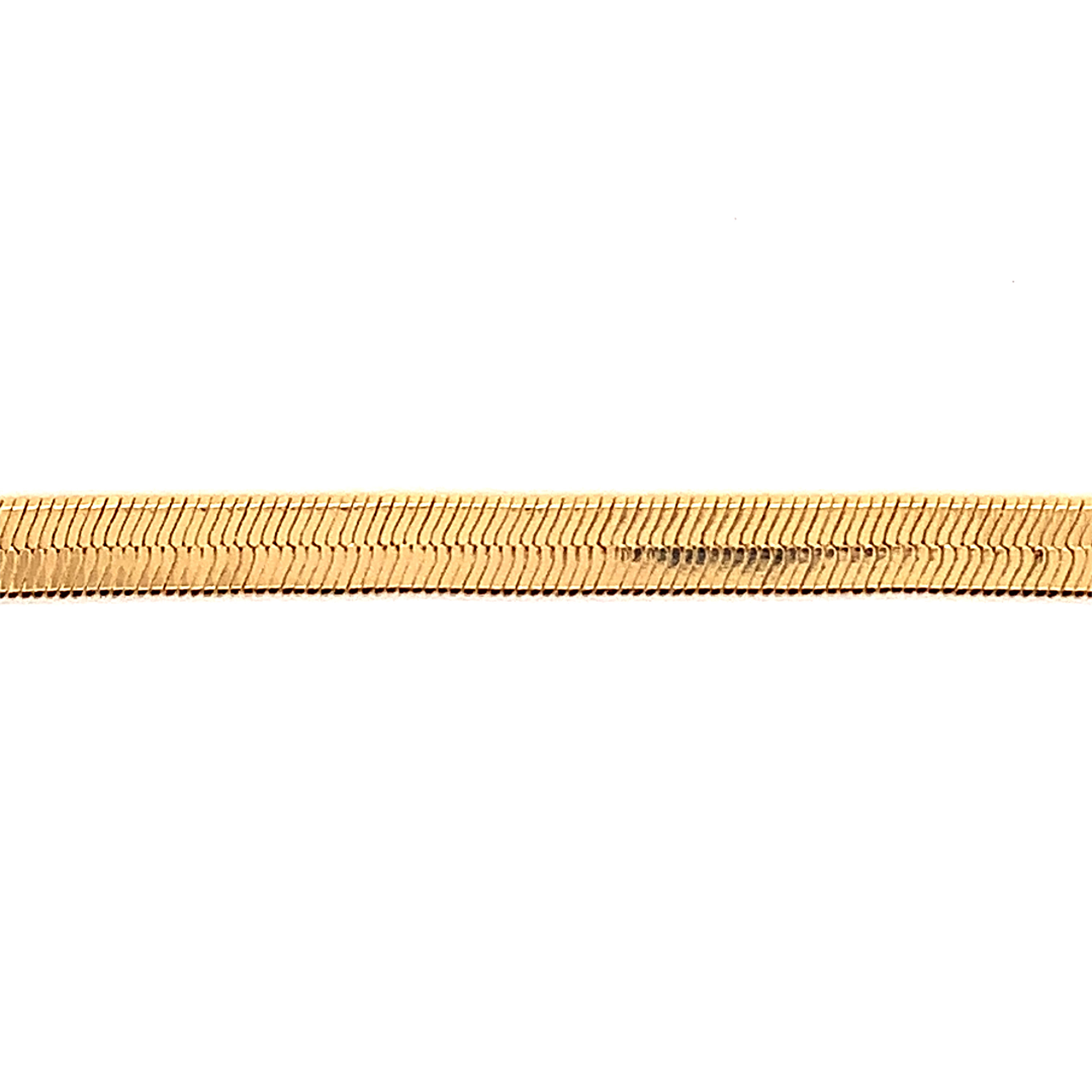 4mm Herringbone Anklet - Gold Filled